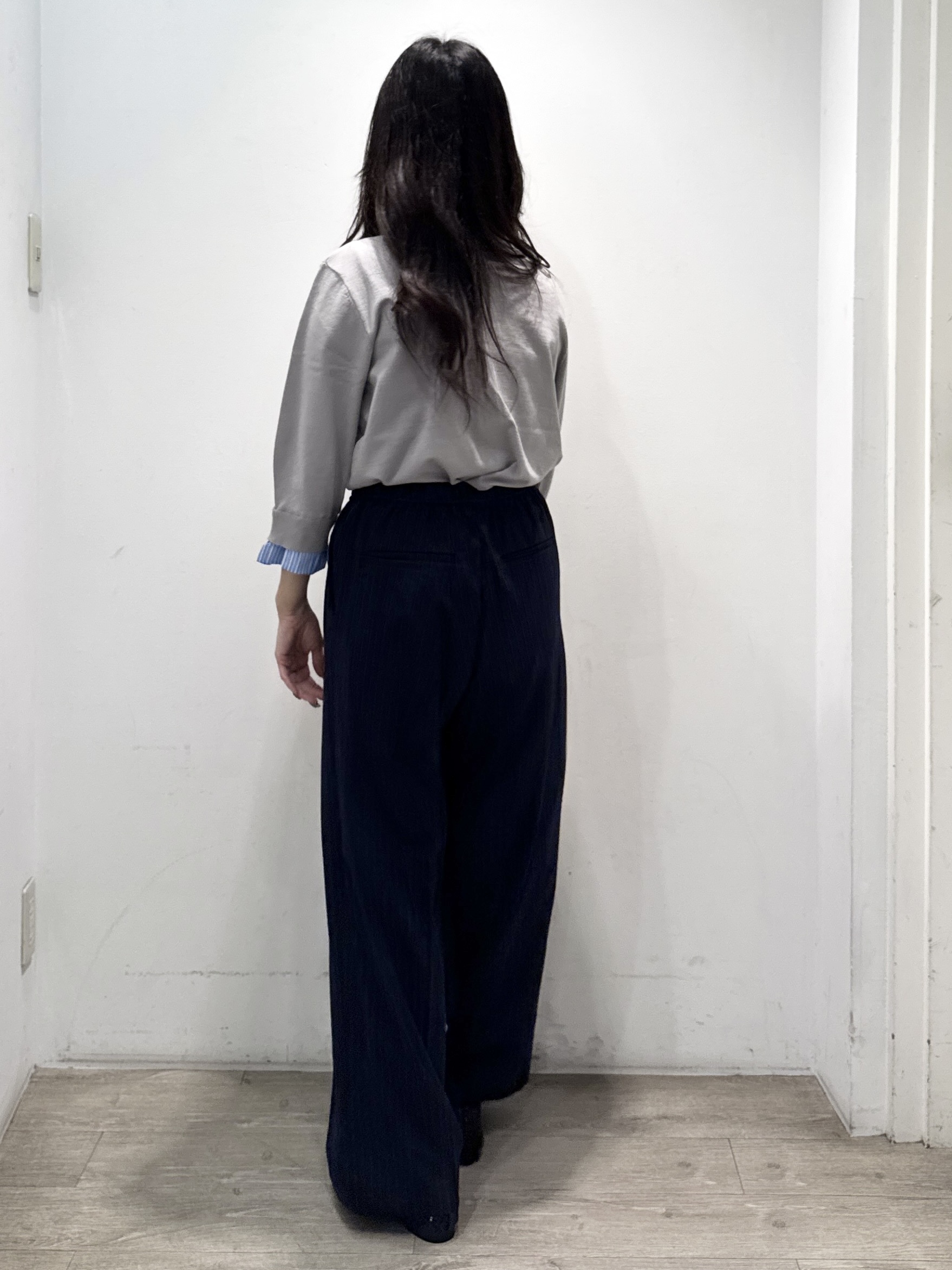 yuicciさんの「OPAQUE.CLIP｜フリルドッキングニット【UVケア／遮熱性／洗濯機OK】」を使ったコーディネート