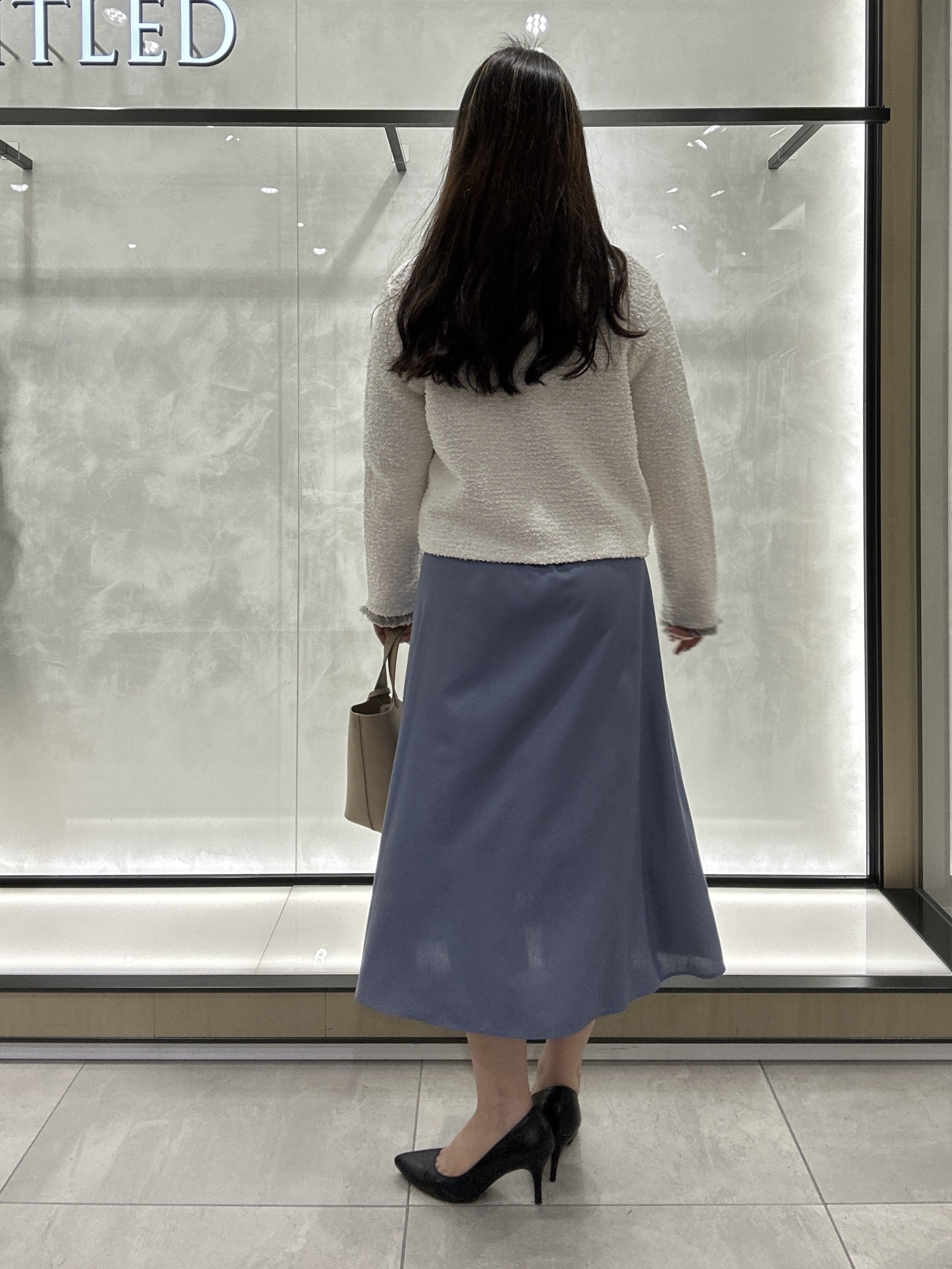 YURIさんの「UNTITLED｜【ジャケットライク/秋羽織り】ファンシーヤーンツイードニットカーディガン」を使ったコーディネート