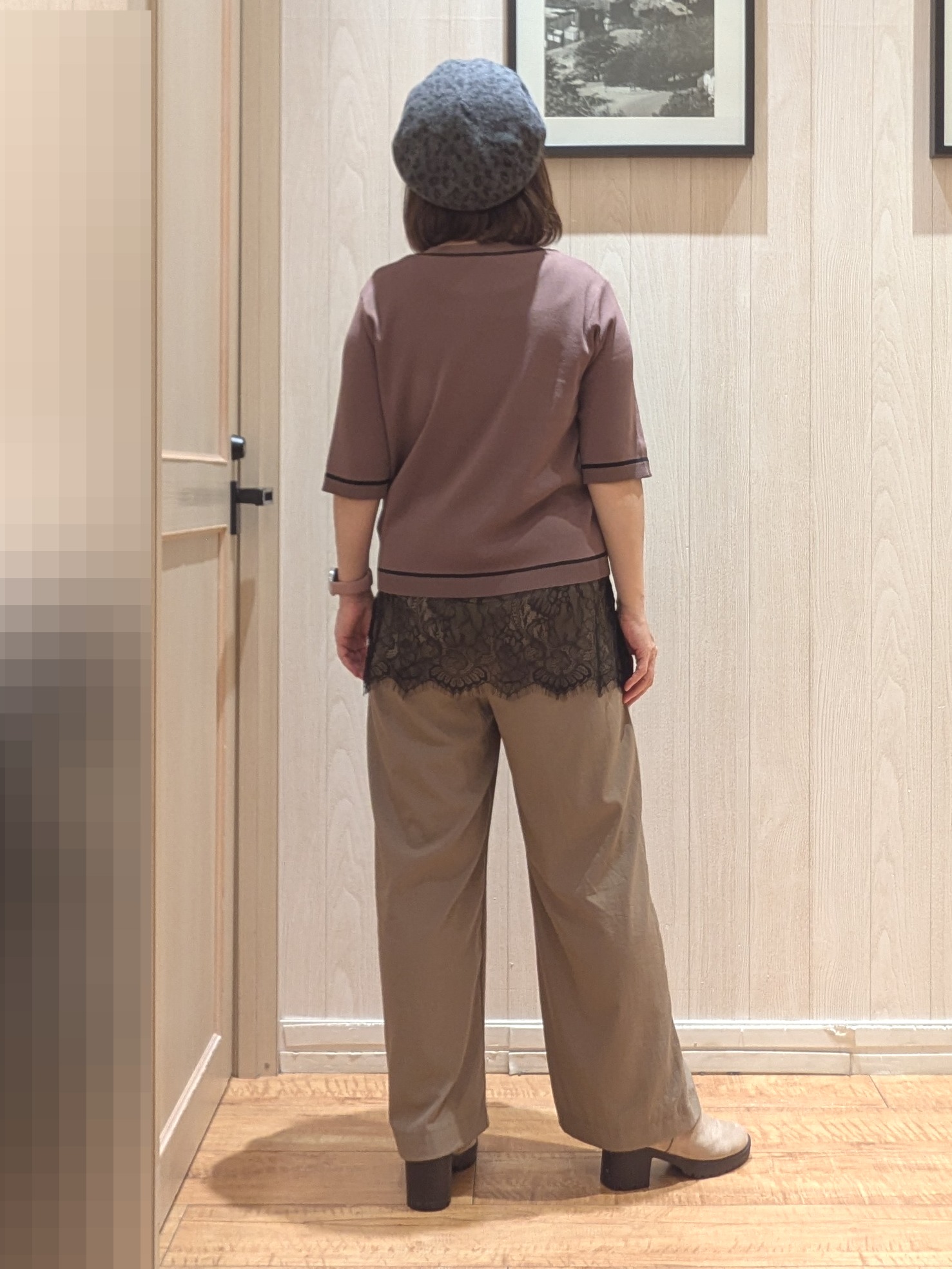 ゆーさんさんの「SHOO･LA･RUE｜【UV/S-LL/洗濯機可】毛玉になりにくい 配色5分袖カーディガン」を使ったコーディネート