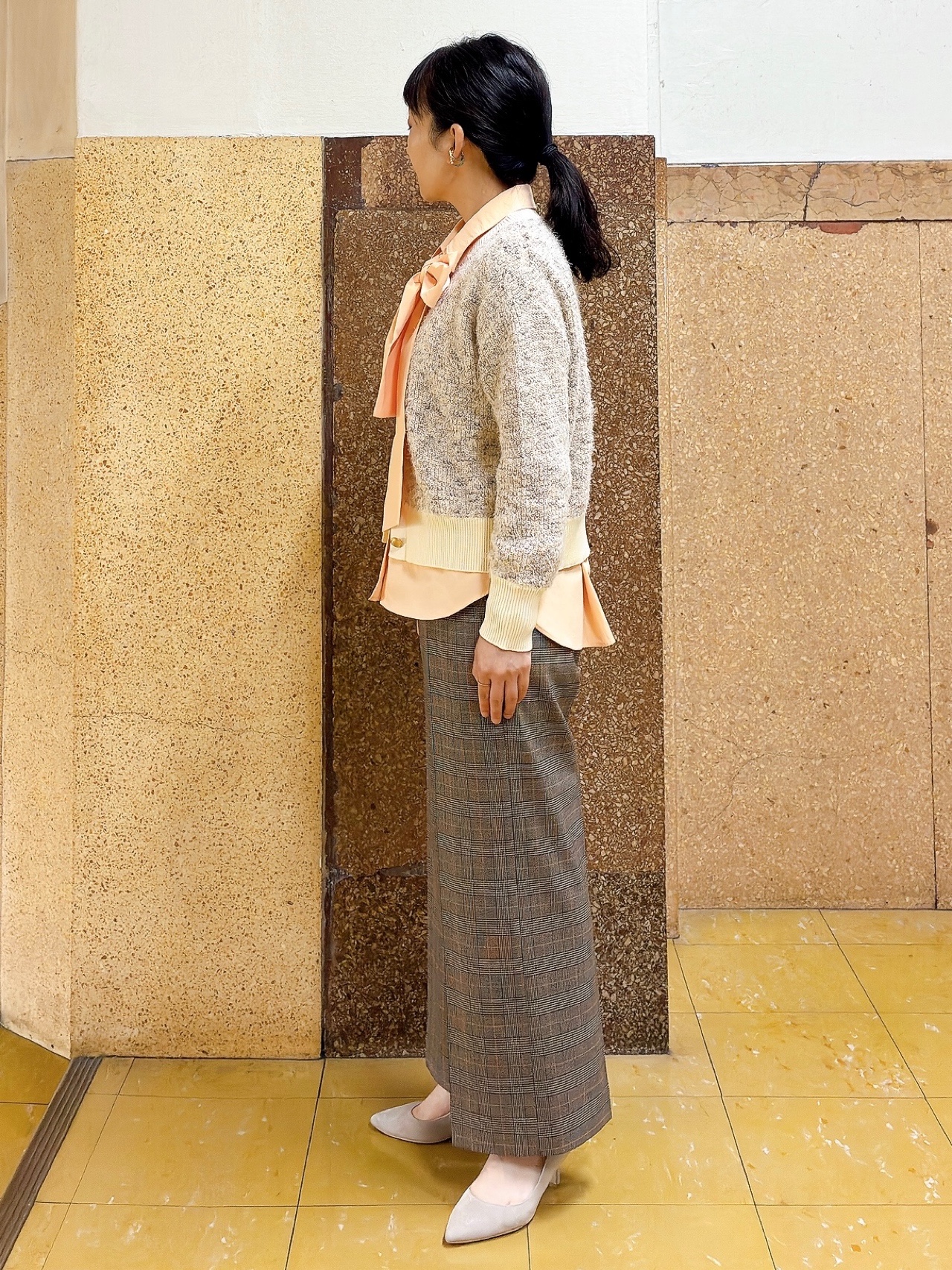 hattoriさんの「INDIVI｜【洗濯機OK／ストレッチ◎】ストレートワイドパンツ」を使ったコーディネート