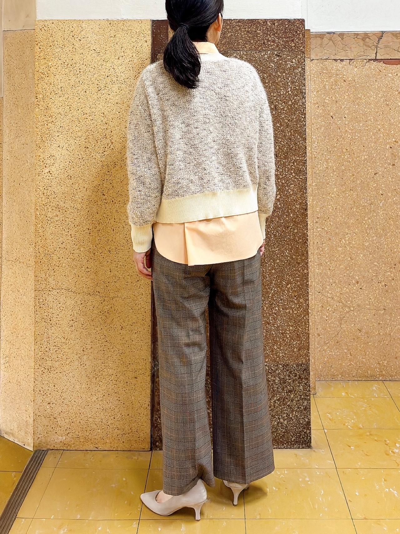 hattoriさんの「INDIVI｜【洗濯機OK／ストレッチ◎】ストレートワイドパンツ」を使ったコーディネート