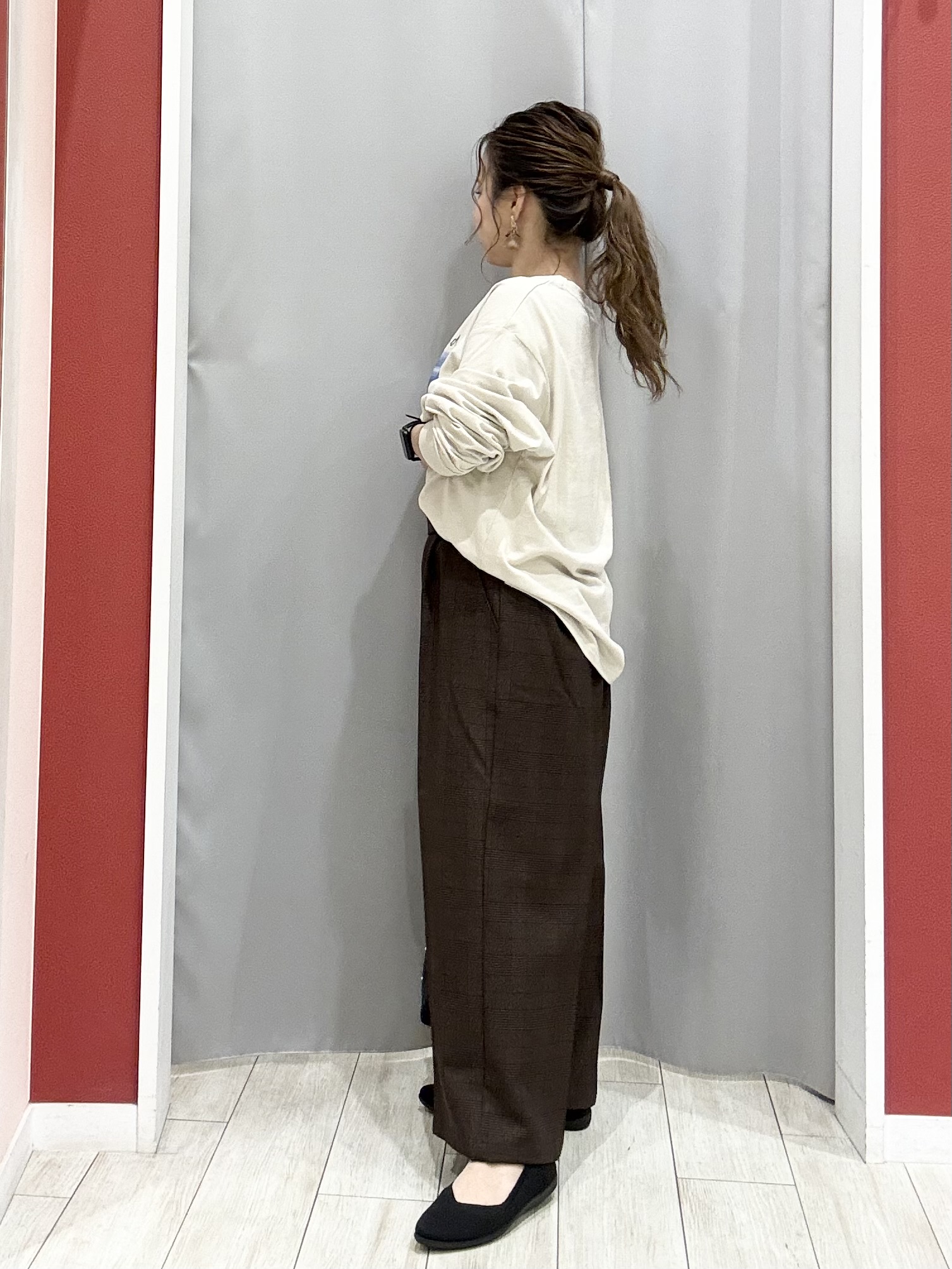 shioさんの「SHOO･LA･RUE｜【S-LL】デイリー使いに 選べる6柄プリントロンT」を使ったコーディネート