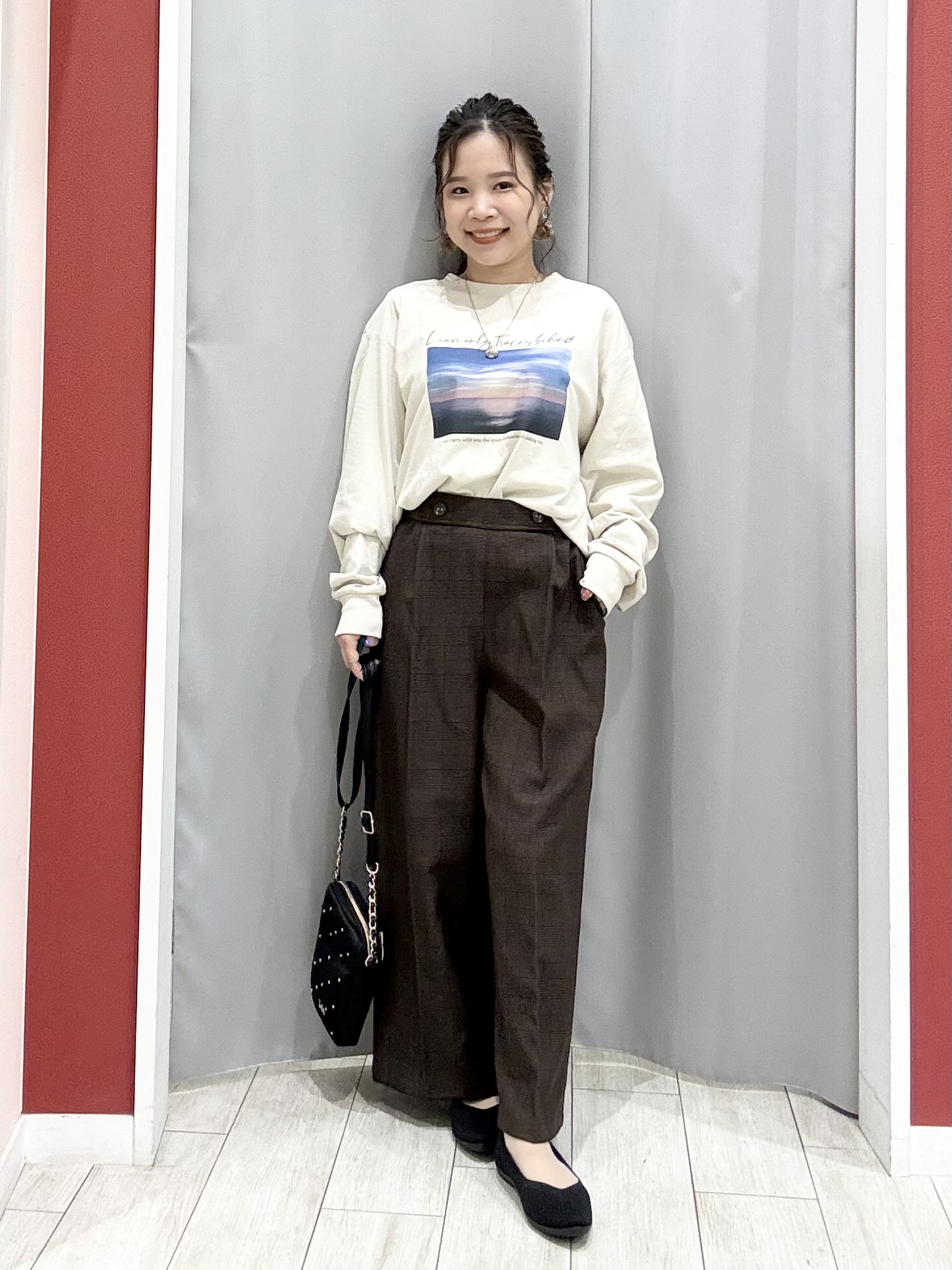 shioさんの「SHOO･LA･RUE｜【S-LL】デイリー使いに 選べる6柄プリントロンT」を使ったコーディネート