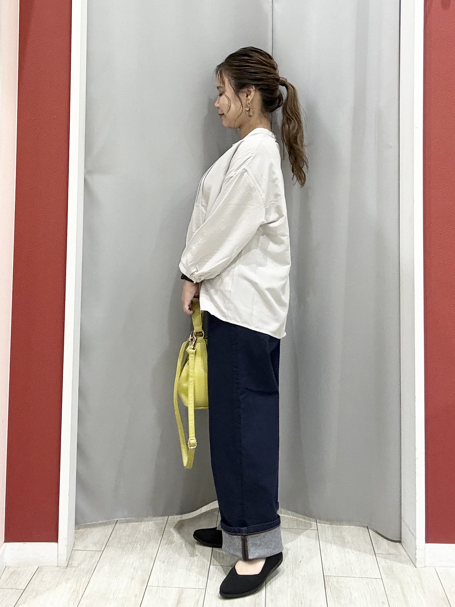 shioさんの「SHOO･LA･RUE｜【S-LL/洗濯機可】1枚で華やかに フロントレース7分袖ブラウス」を使ったコーディネート