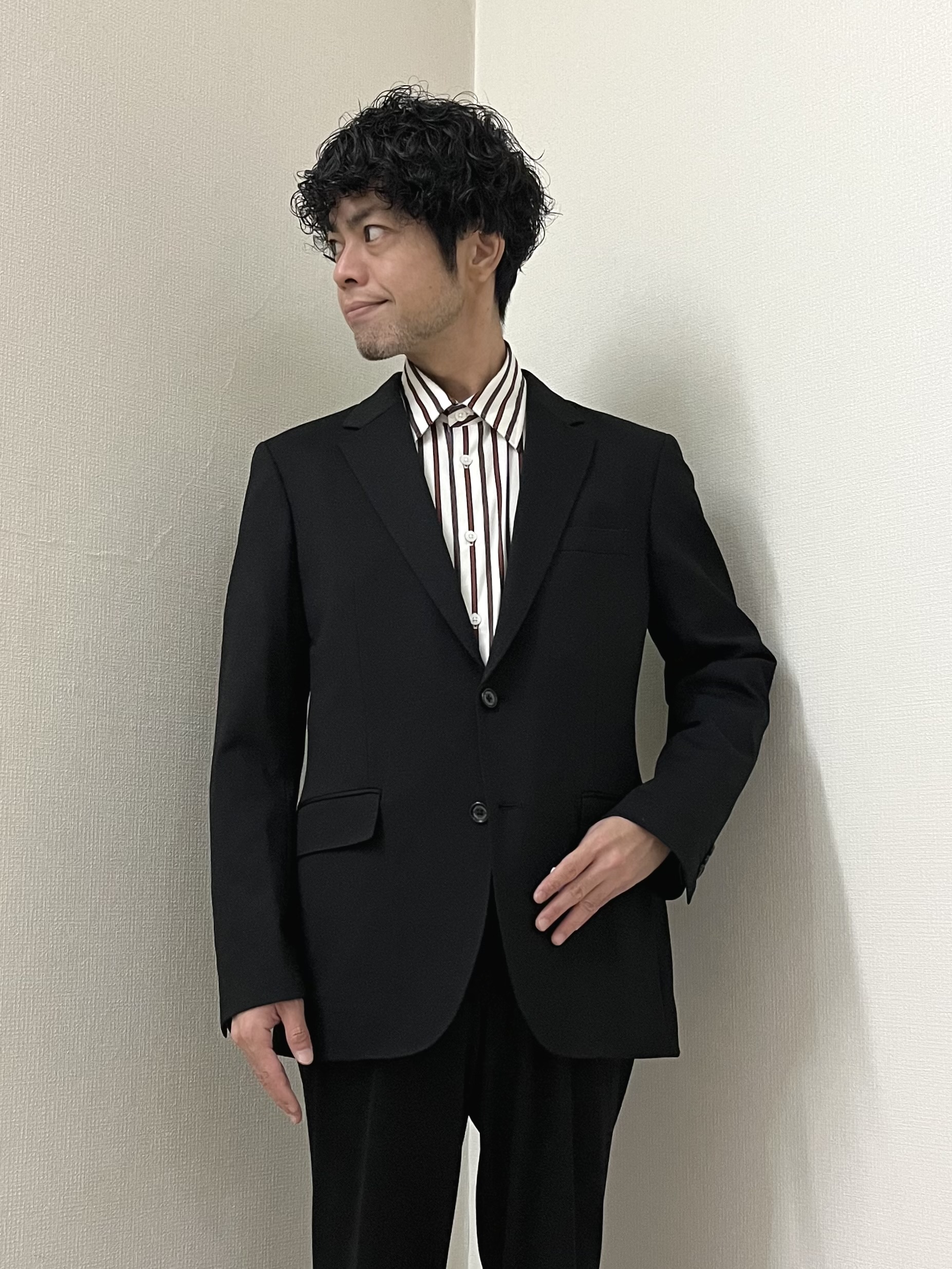 URAさんの「TAKEO KIKUCHI｜【BOWLER HAT LABEL】CARREMANツイルジャージ　ジャケット」を使ったコーディネート