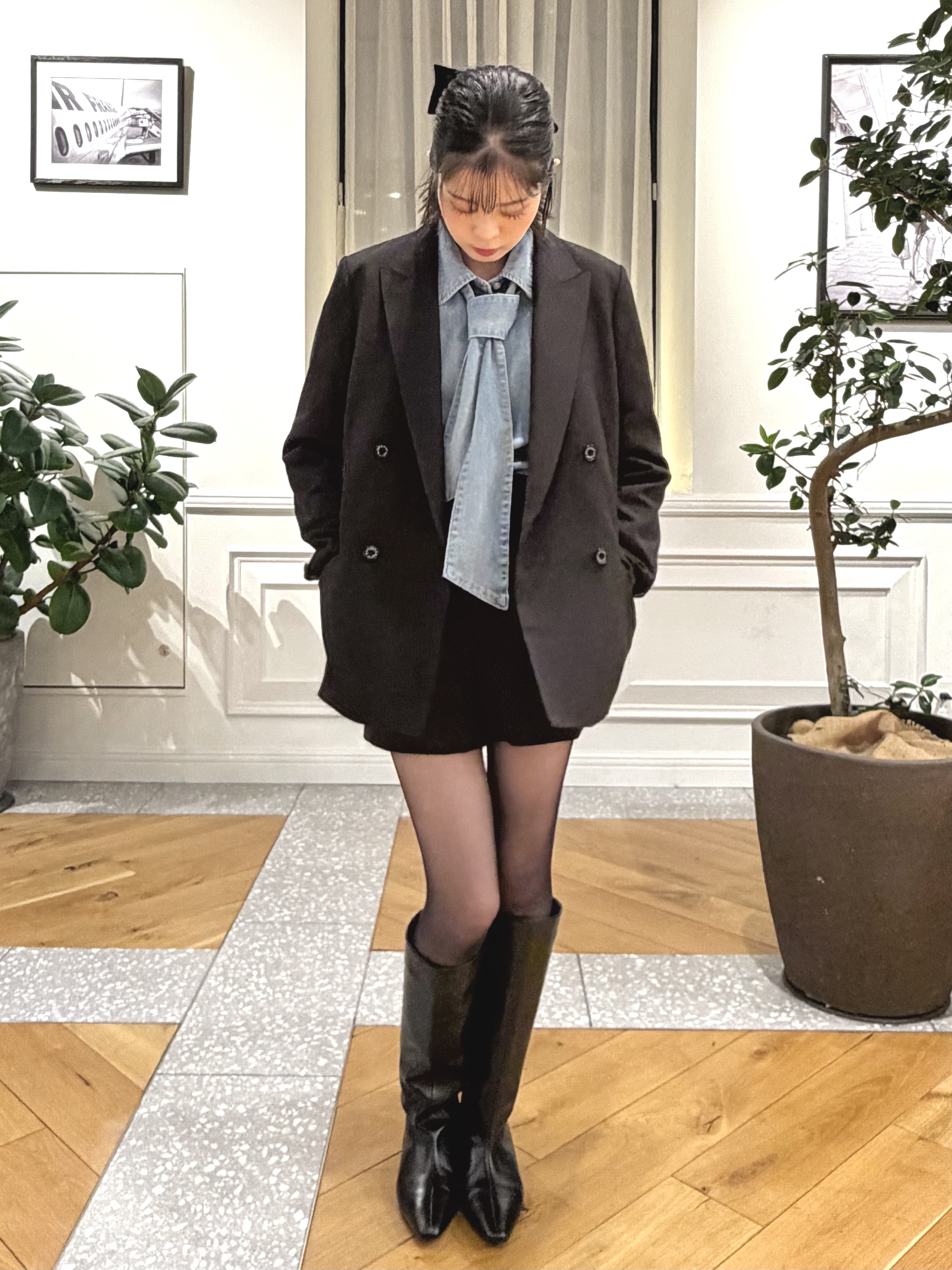 pupiさんの「DRESSTERIOR｜【セットアップ可/温度調節】コンフォータブルジャケット」を使ったコーディネート