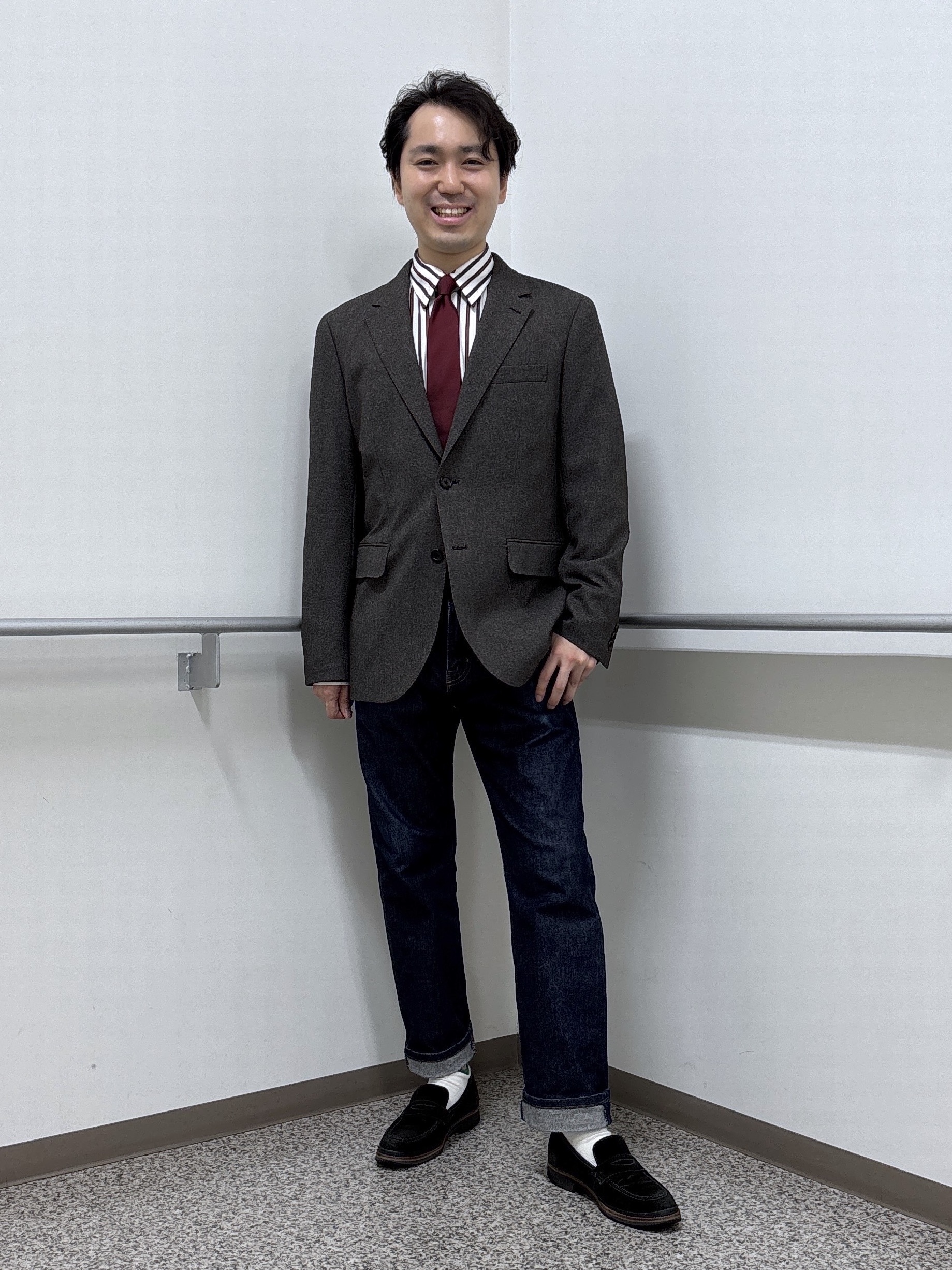 KEIさんの「TAKEO KIKUCHI｜ウールライクキャットフット ジャケット」を使ったコーディネート