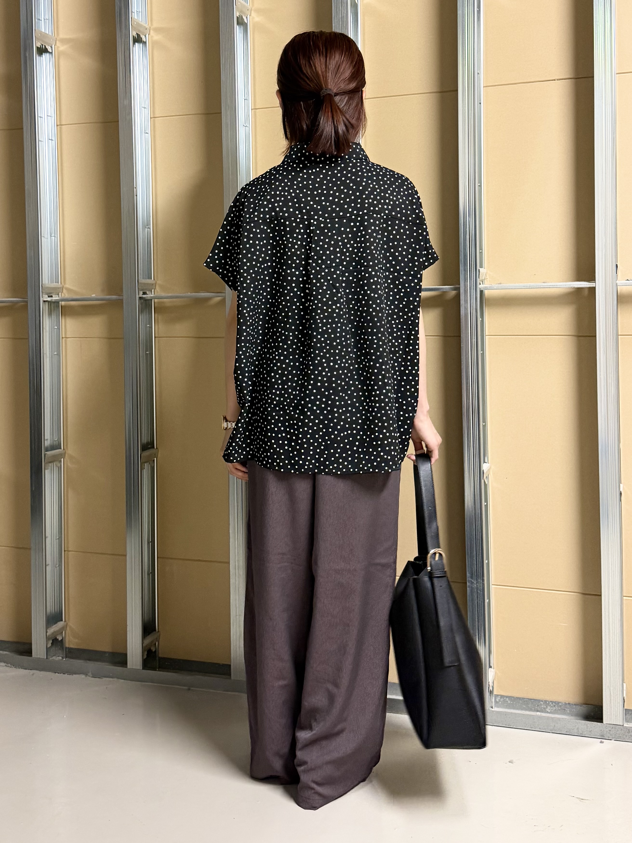 sahoさんの「THE SHOP TK｜大人のためのドット柄 襟付きブラウス」を使ったコーディネート