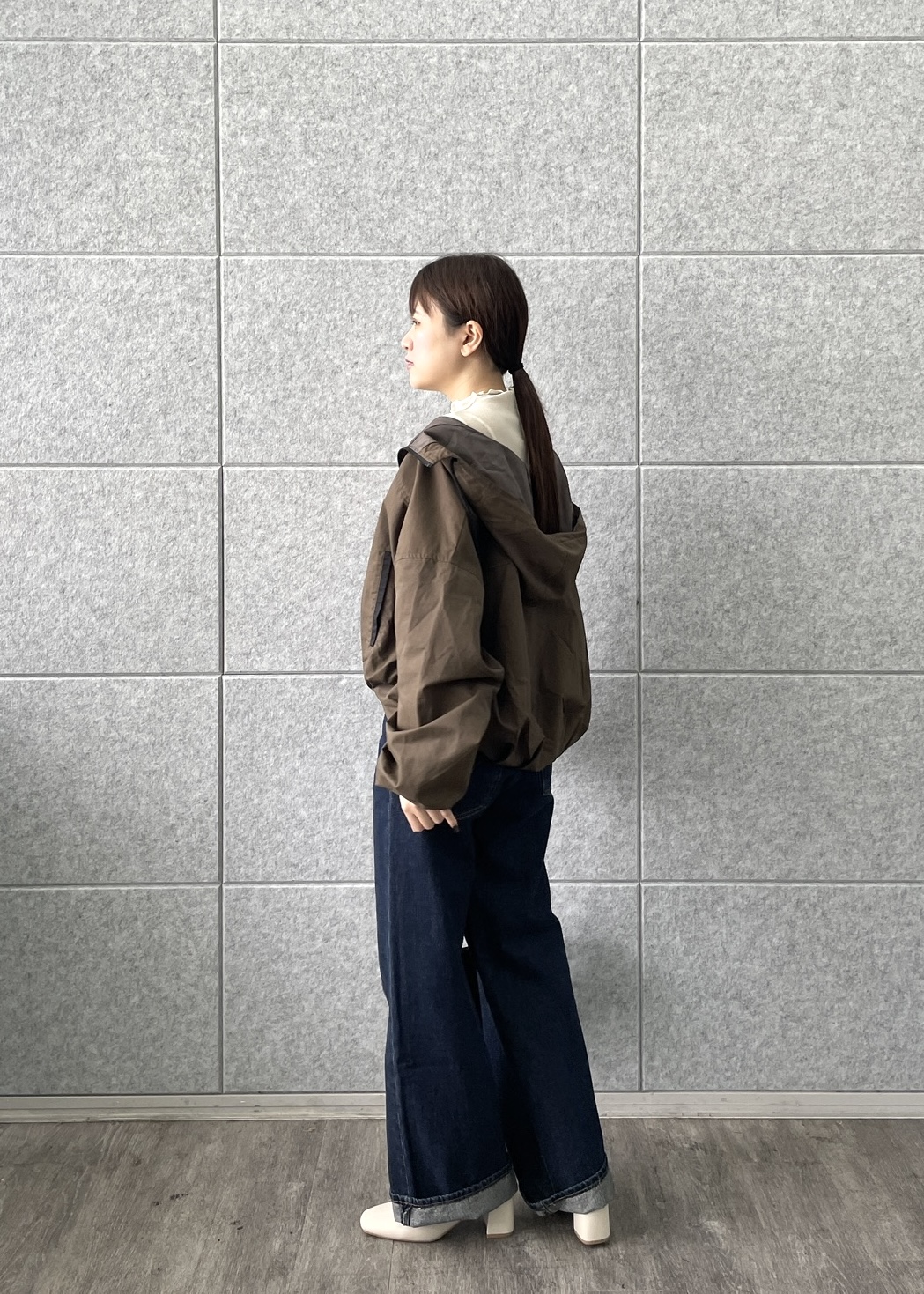 Renoさんの「INDIVI｜シアーラメハイネックカットソー」を使ったコーディネート