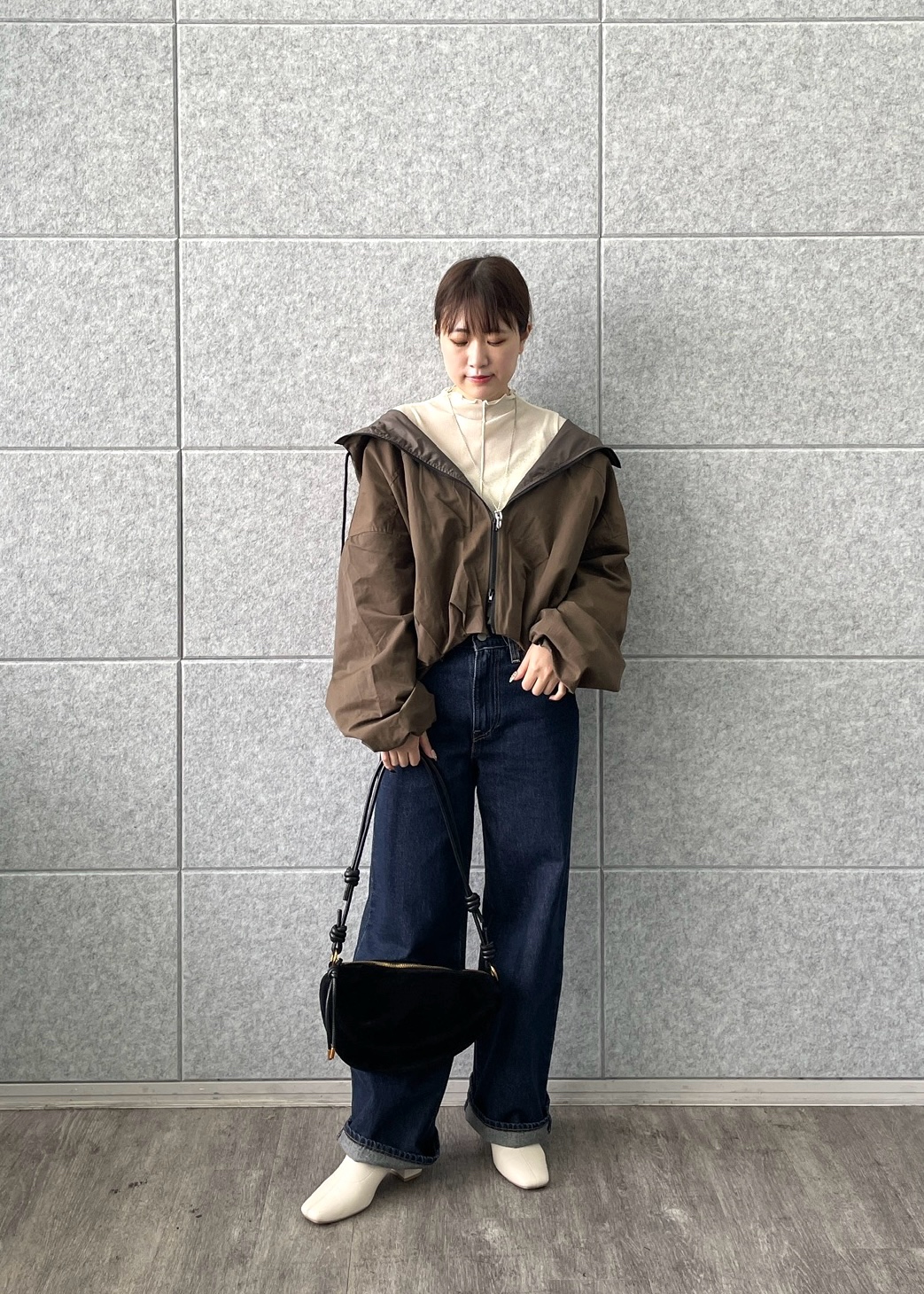 Renoさんの「INDIVI｜シアーラメハイネックカットソー」を使ったコーディネート