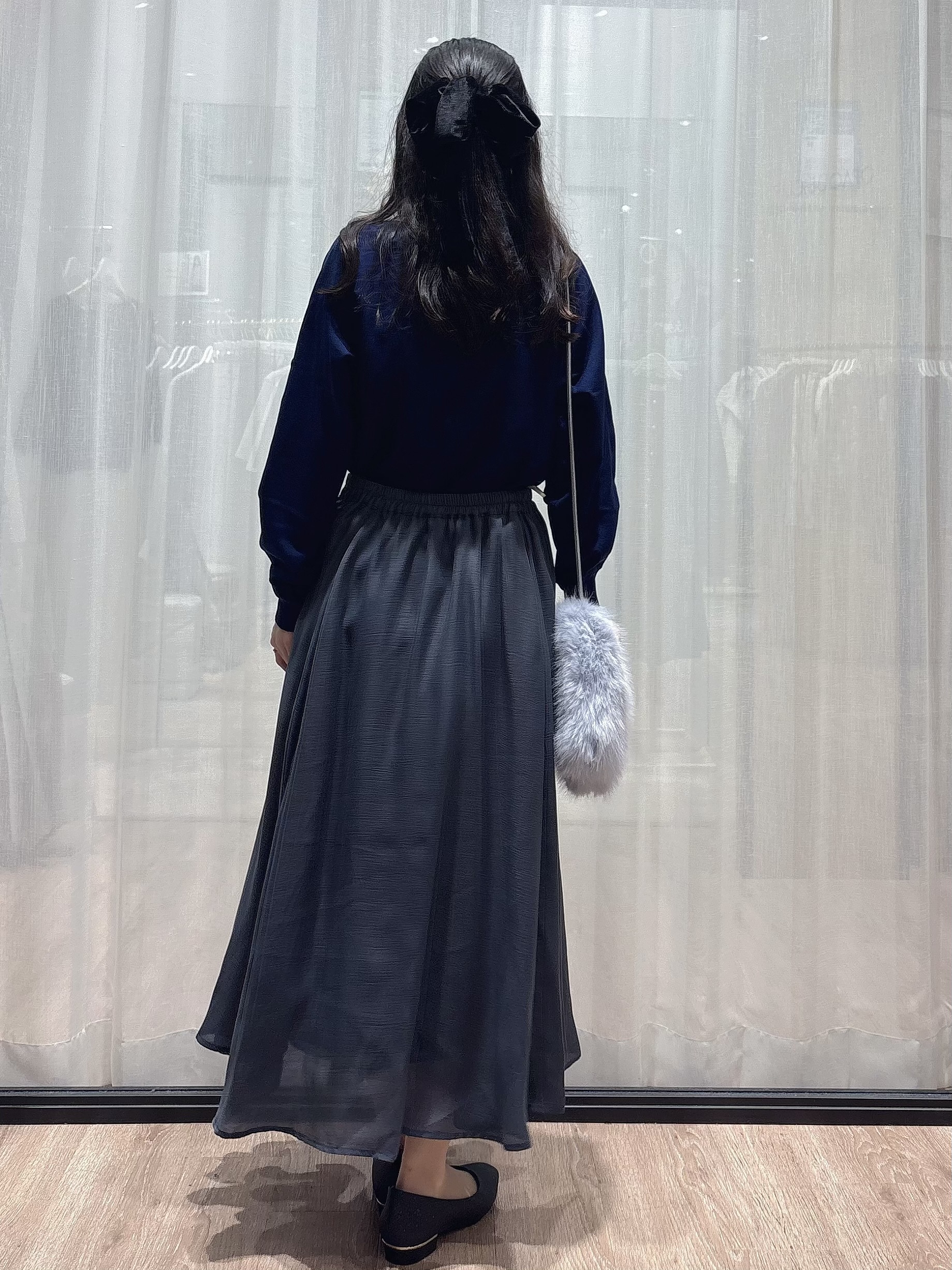 ぞうげさんの「OPAQUE.CLIP｜【8色／S-3Lサイズ】ビジュー付きドルマンニット《洗濯機OK／抗ピリング》」を使ったコーディネート