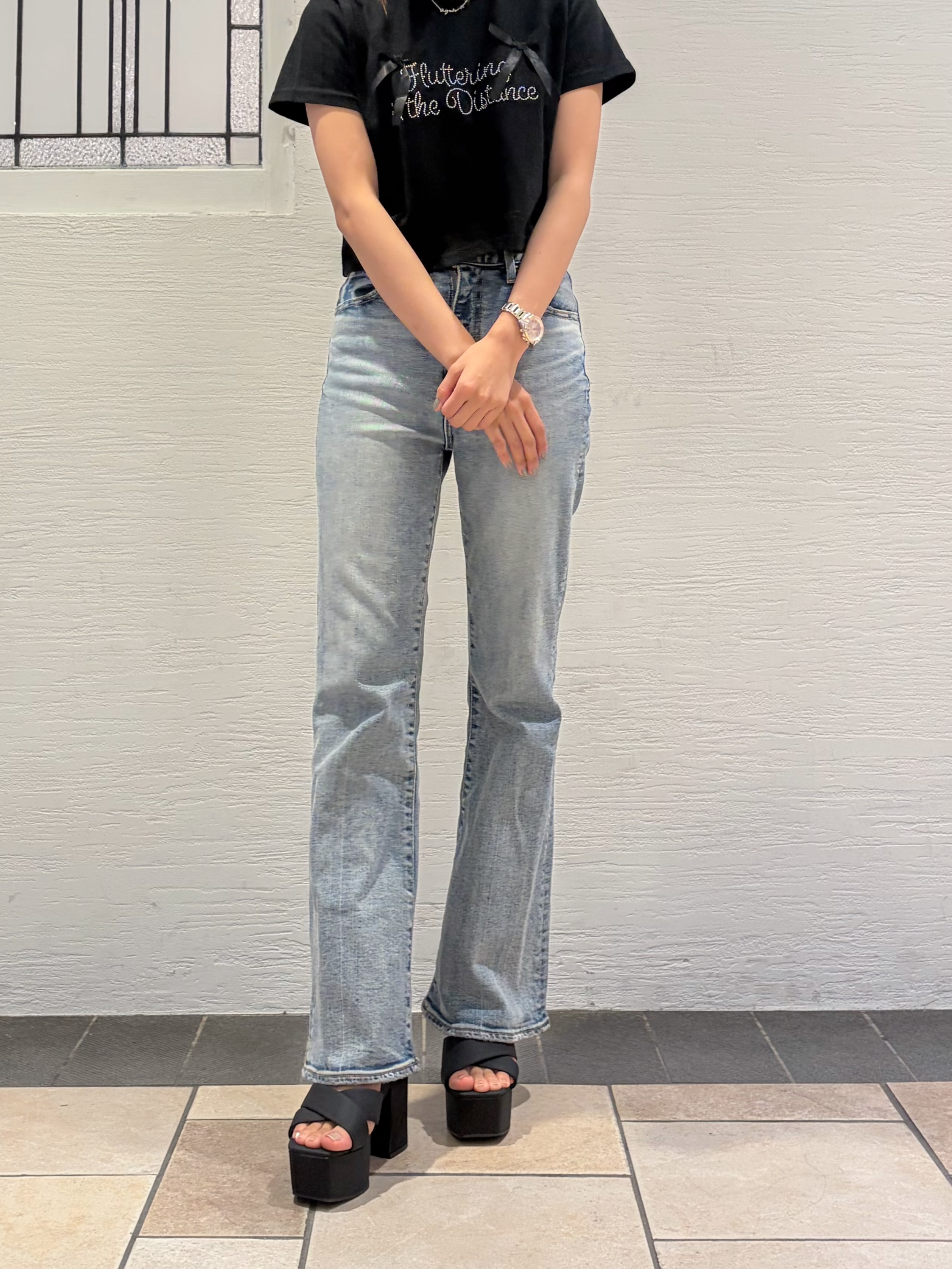 suzuhaさんの「ESPERANZA｜ラク盛り厚底サンダルⅢ」を使ったコーディネート