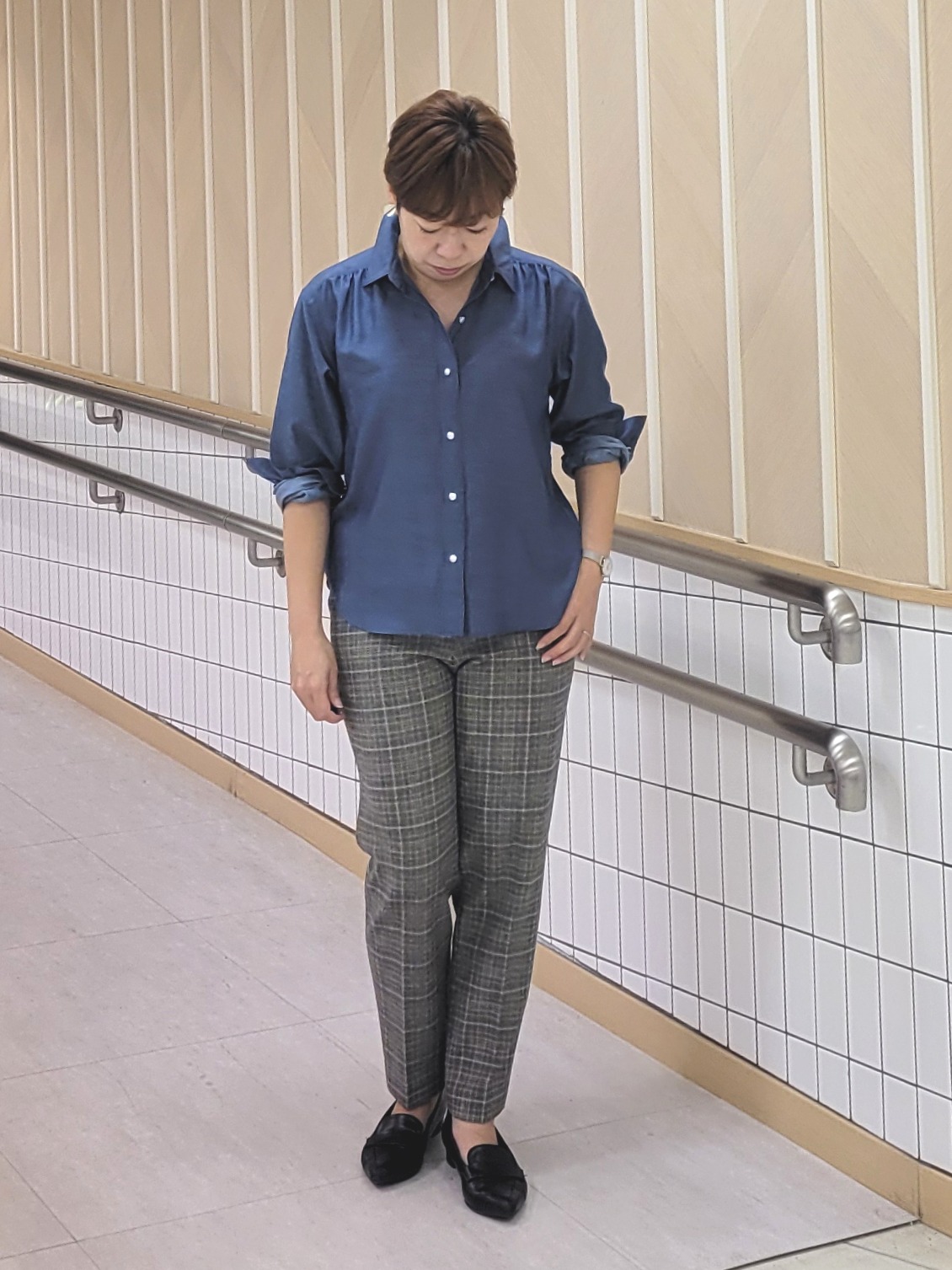 tomoさんの「COUP DE CHANCE｜【手洗い可／2way】ボウタイシャツ」を使ったコーディネート