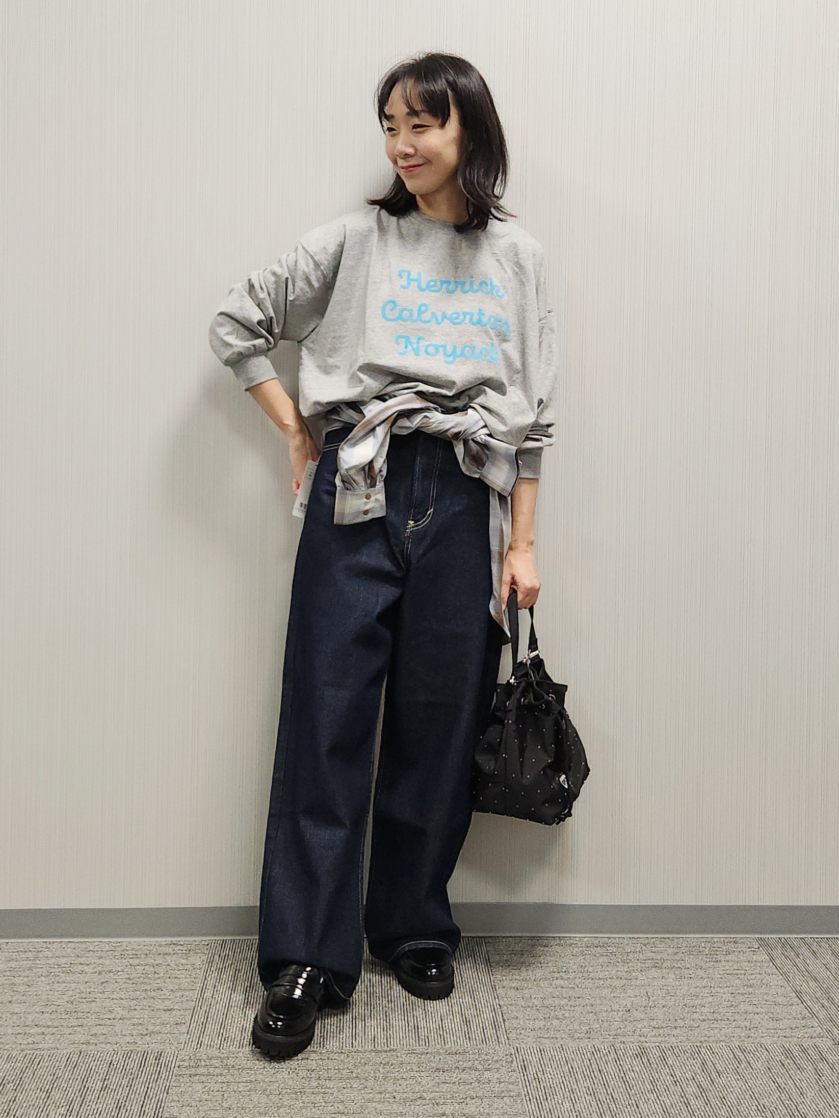 naraさんの「Dessin｜【洗える】オーガニックコットン ロングスリーブTシャツ」を使ったコーディネート