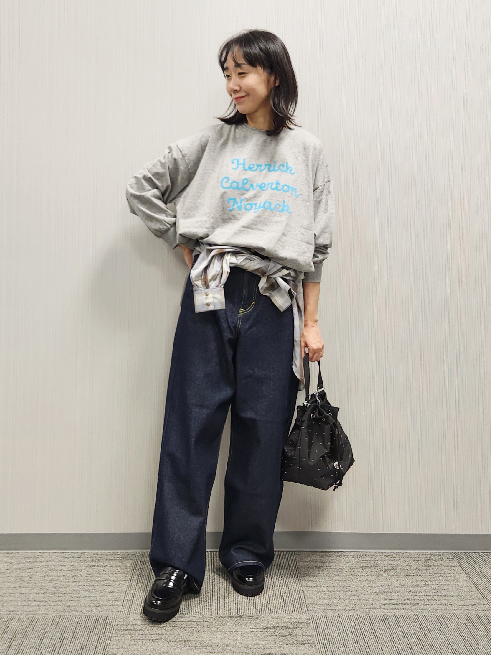 naraさんの「Dessin｜【洗える】オーガニックコットン ロングスリーブTシャツ」を使ったコーディネート