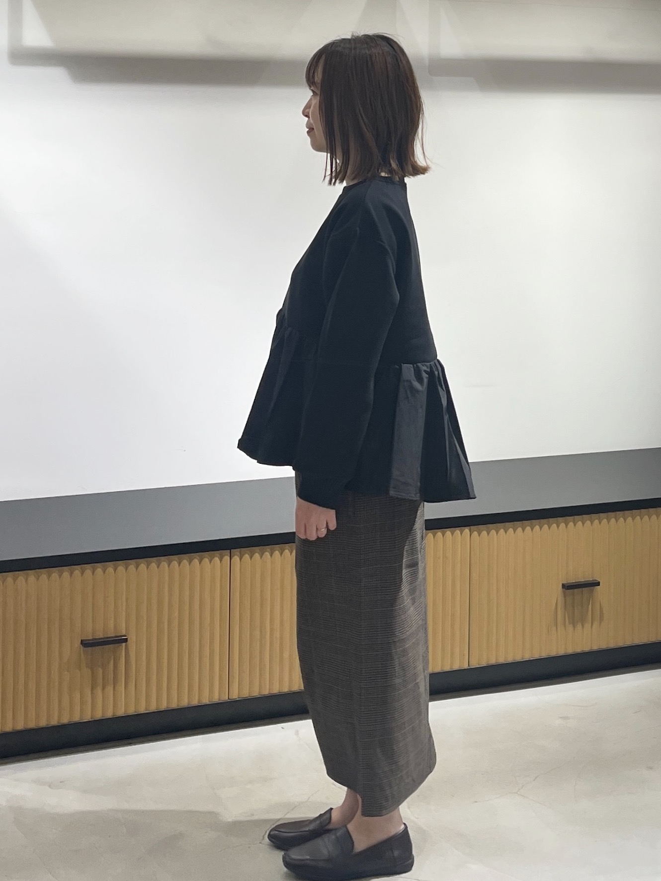 mikiさんの「OPAQUE.CLIP｜ペプラムドッキングトップス【洗濯機OK】」を使ったコーディネート