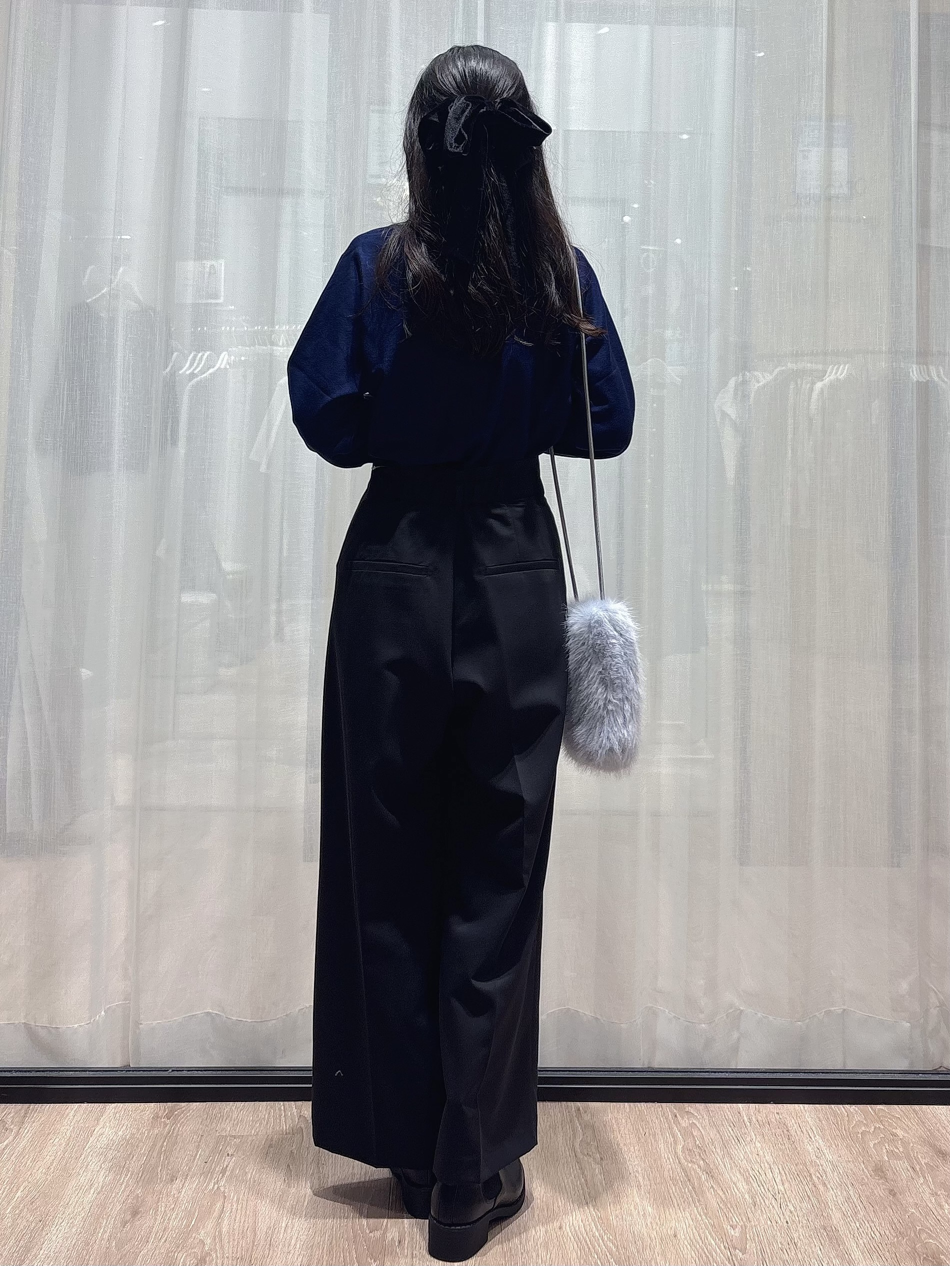 ぞうげさんの「OPAQUE.CLIP｜【8色／S-3Lサイズ】ビジュー付きドルマンニット《洗濯機OK／抗ピリング》」を使ったコーディネート