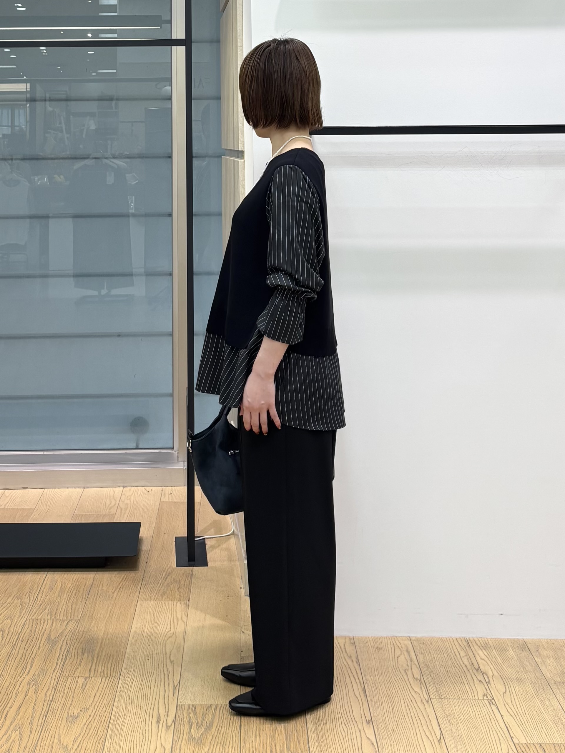 asamiさんの「INDIVI｜【洗える／1枚でコーデ完成】重ね着風ニットトップス」を使ったコーディネート