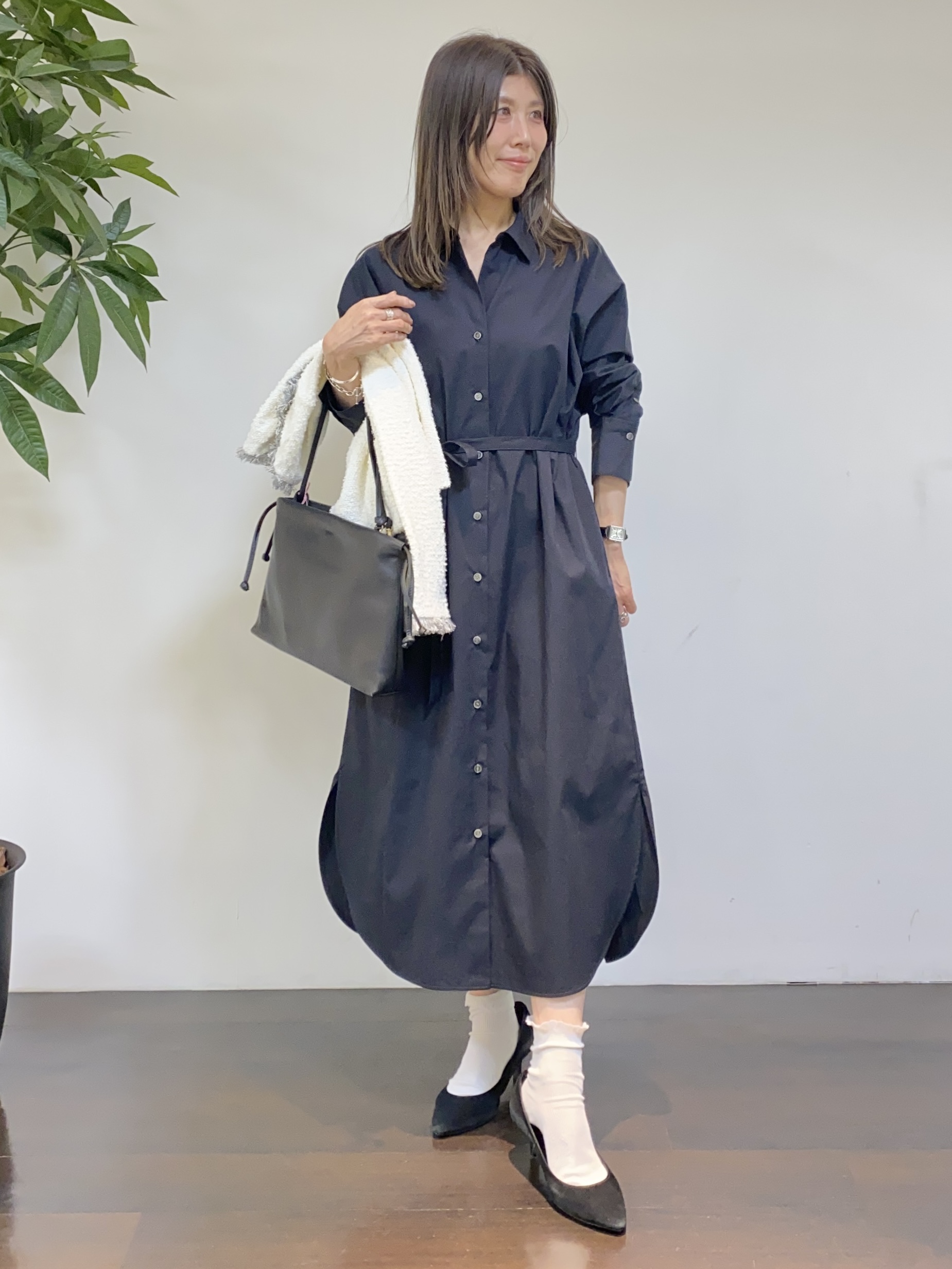 tomoさんの「UNTITLED｜【ジャケットライク/秋羽織り】ファンシーヤーンツイードニットカーディガン」を使ったコーディネート