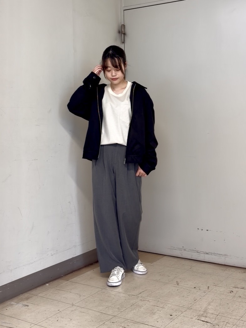 かわぴーさんの「TAKEO KIKUCHI｜シルケット ボーダー 長袖 Tシャツ」を使ったコーディネート