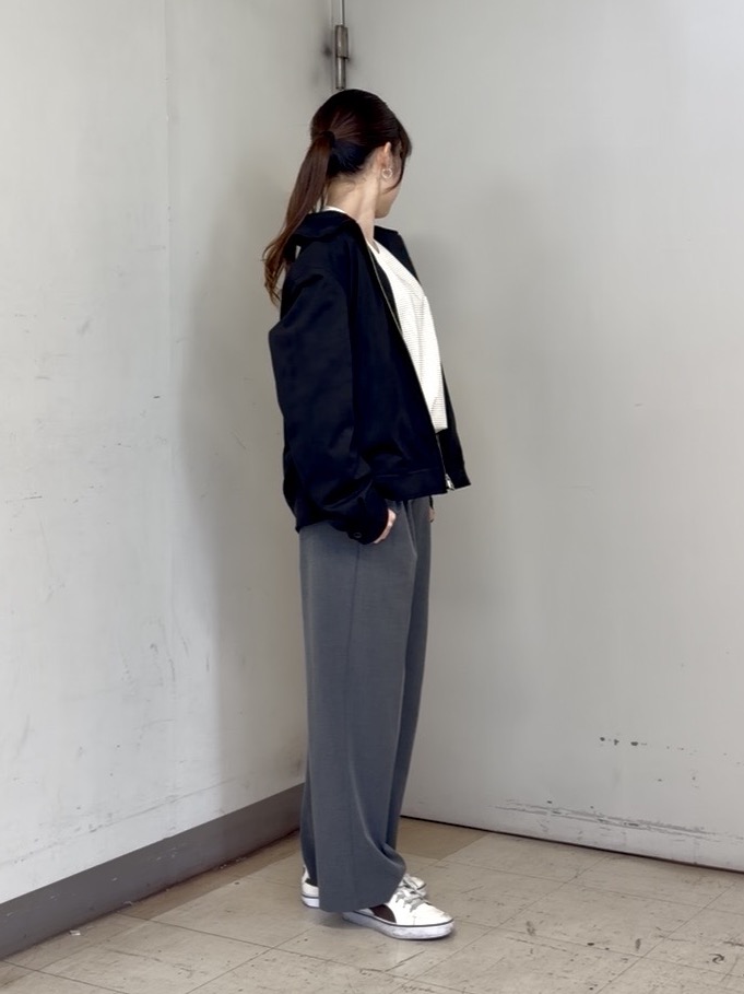 かわぴーさんの「TAKEO KIKUCHI｜シルケット ボーダー 長袖 Tシャツ」を使ったコーディネート