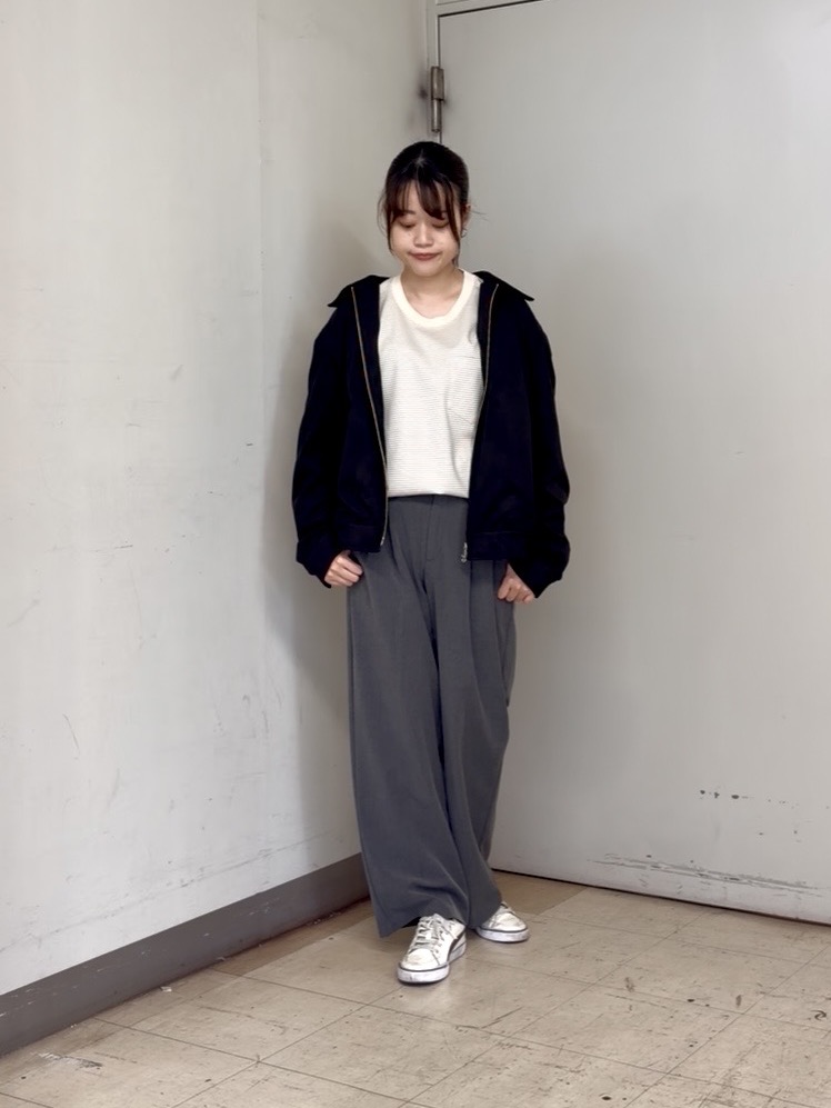 かわぴーさんの「TAKEO KIKUCHI｜シルケット ボーダー 長袖 Tシャツ」を使ったコーディネート