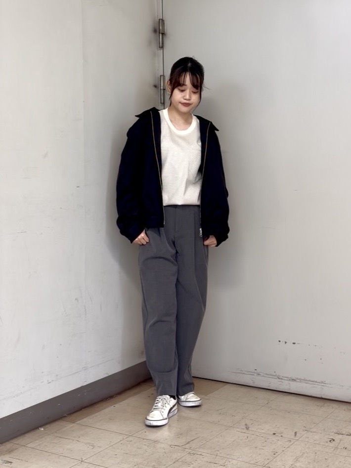 かわぴーさんの「TAKEO KIKUCHI｜シルケット ボーダー 長袖 Tシャツ」を使ったコーディネート