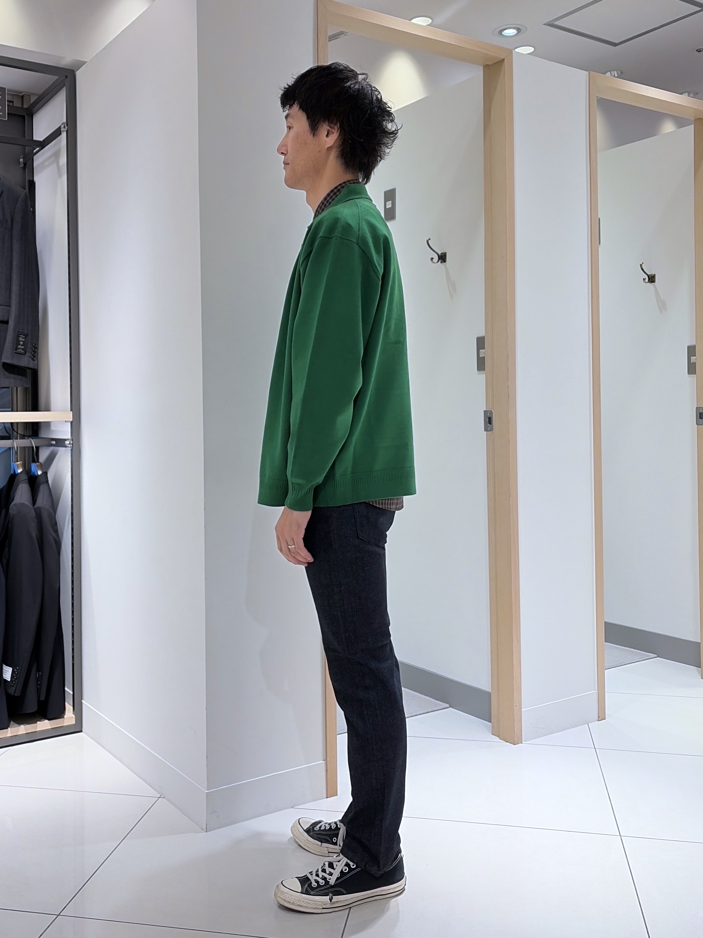 mutoさんの「TAKEO KIKUCHI｜ニット シャツ カーディガン」を使ったコーディネート