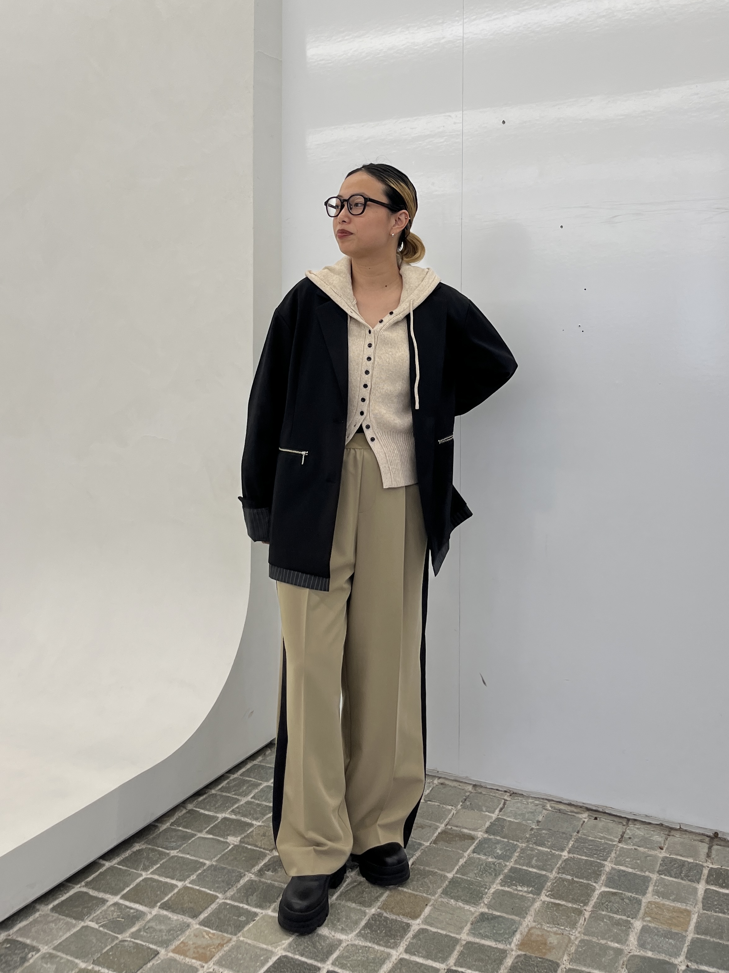 Harukaさんの「INDIVI｜ビッグテーラードジャケット」を使ったコーディネート