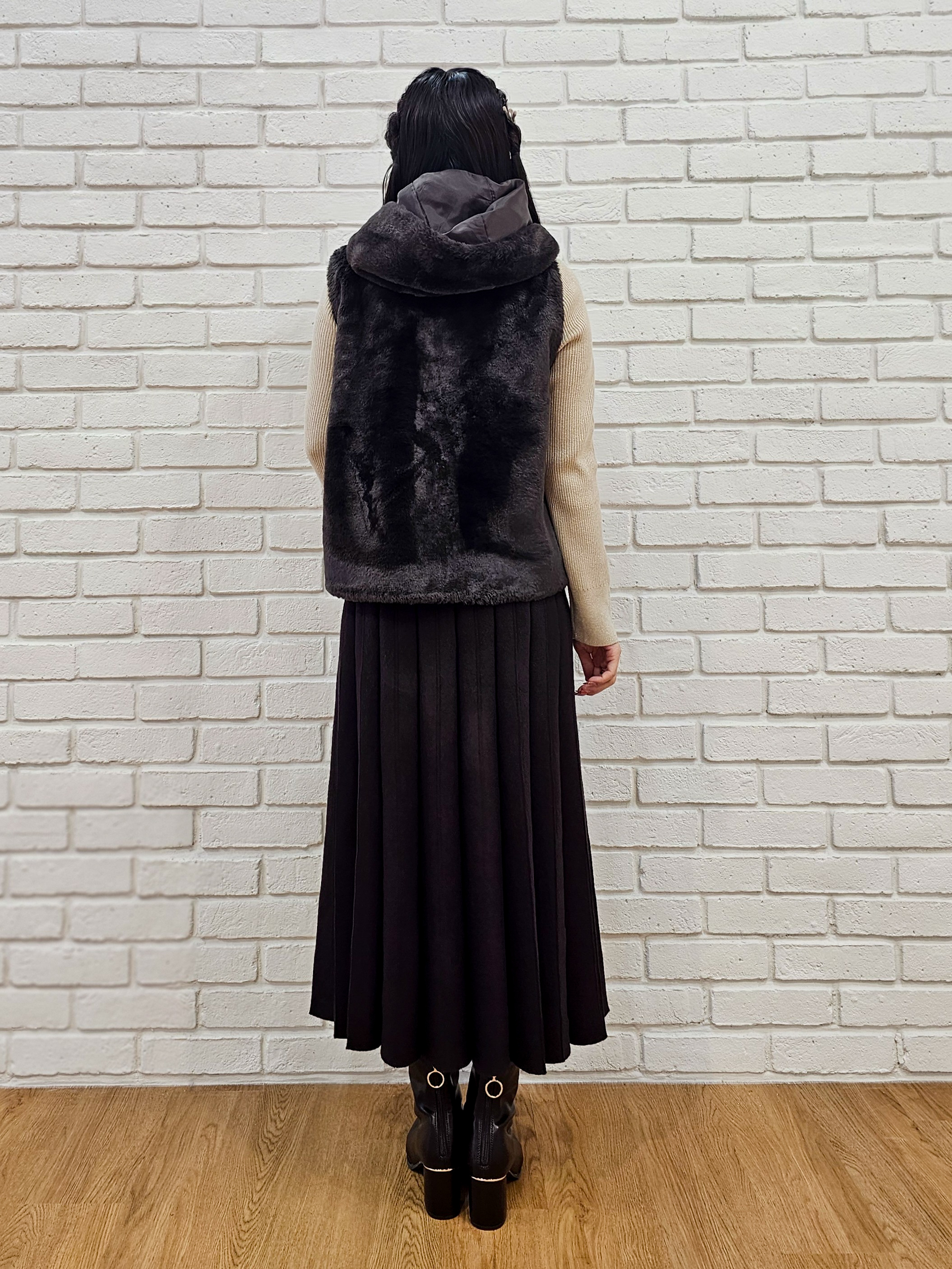 ゆゆさんの「SHOO･LA･RUE｜【洗濯機可/撥水/マルチWAY】ファーライナー付き 毎日欲張りマンパ」を使ったコーディネート