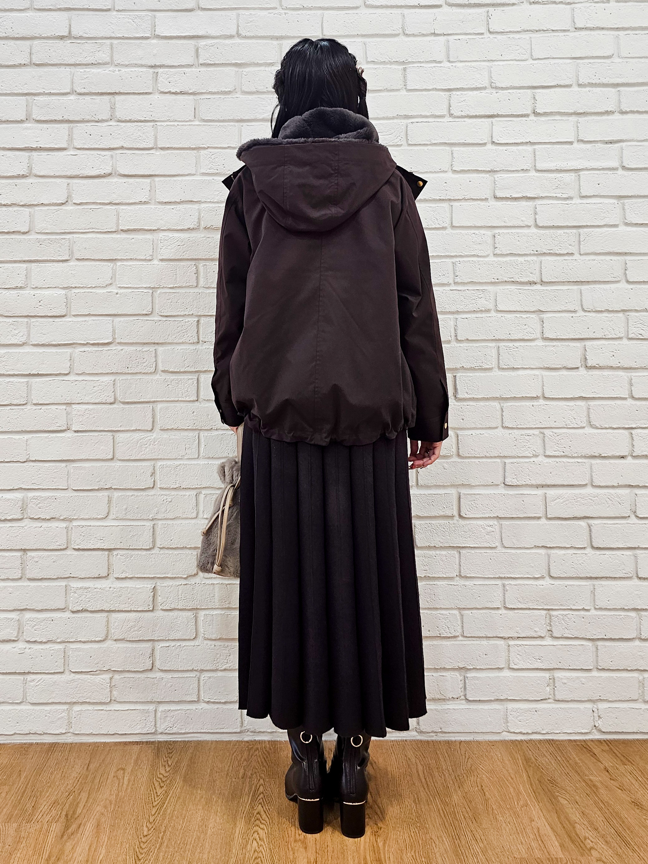 ゆゆさんの「SHOO･LA･RUE｜【洗濯機可/撥水/マルチWAY】ファーライナー付き 毎日欲張りマンパ」を使ったコーディネート