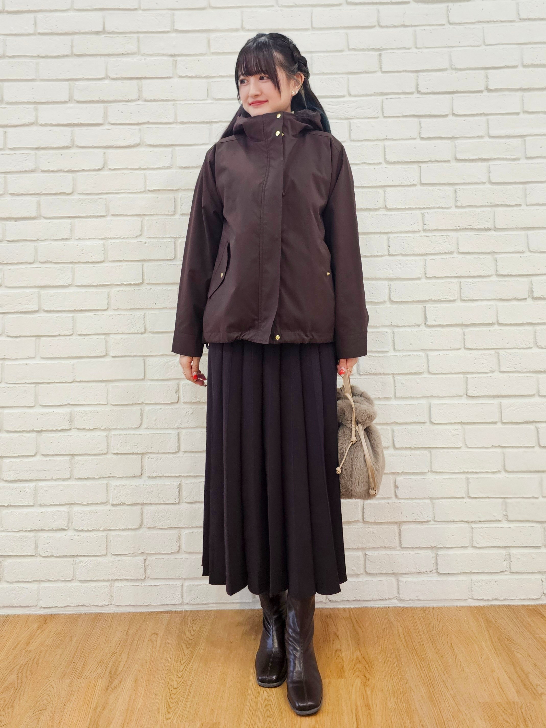 ゆゆさんの「SHOO･LA･RUE｜【洗濯機可/撥水/マルチWAY】ファーライナー付き 毎日欲張りマンパ」を使ったコーディネート