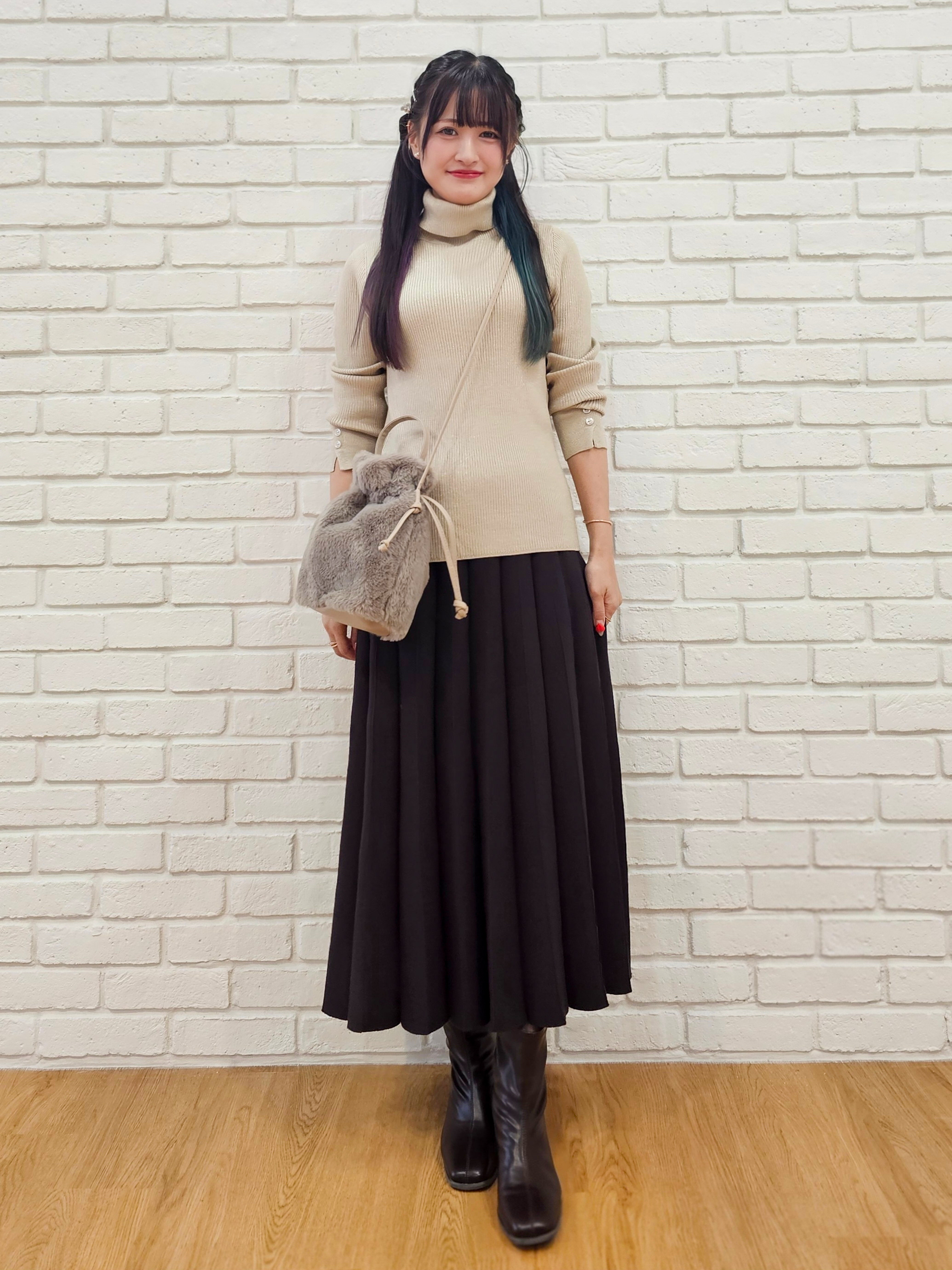 ゆゆさんの「SHOO･LA･RUE｜【洗濯機可/撥水/マルチWAY】ファーライナー付き 毎日欲張りマンパ」を使ったコーディネート