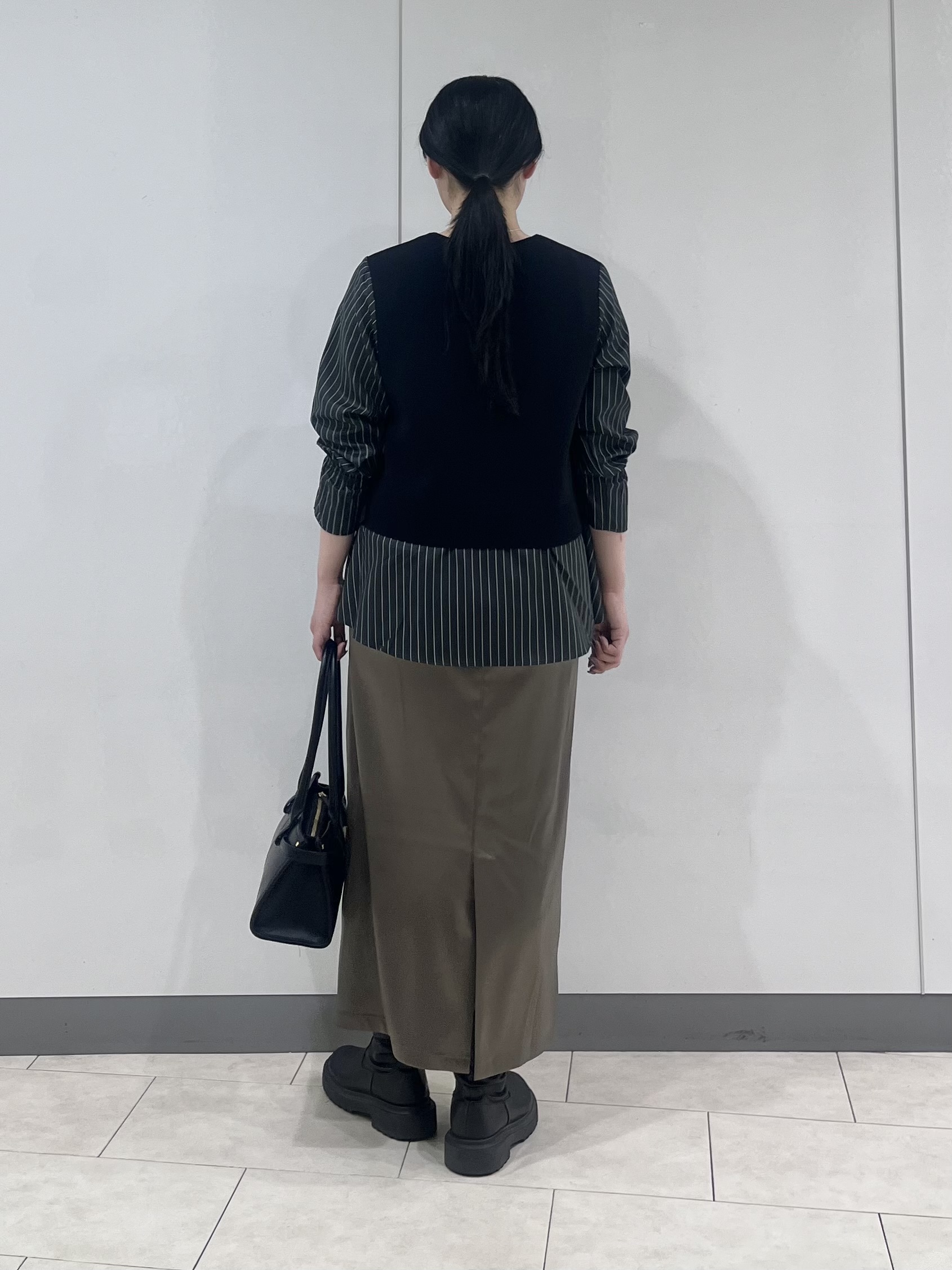 hasuさんの「INDIVI｜【洗える／1枚でコーデ完成】重ね着風ニットトップス」を使ったコーディネート