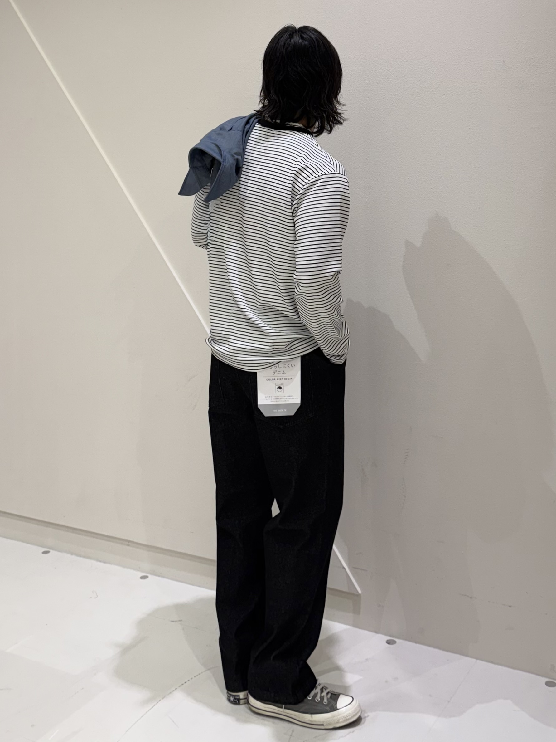 はちゃさんの「THE SHOP TK｜【防シワ／洗濯機OK】アソート 長袖ネルシャツ」を使ったコーディネート