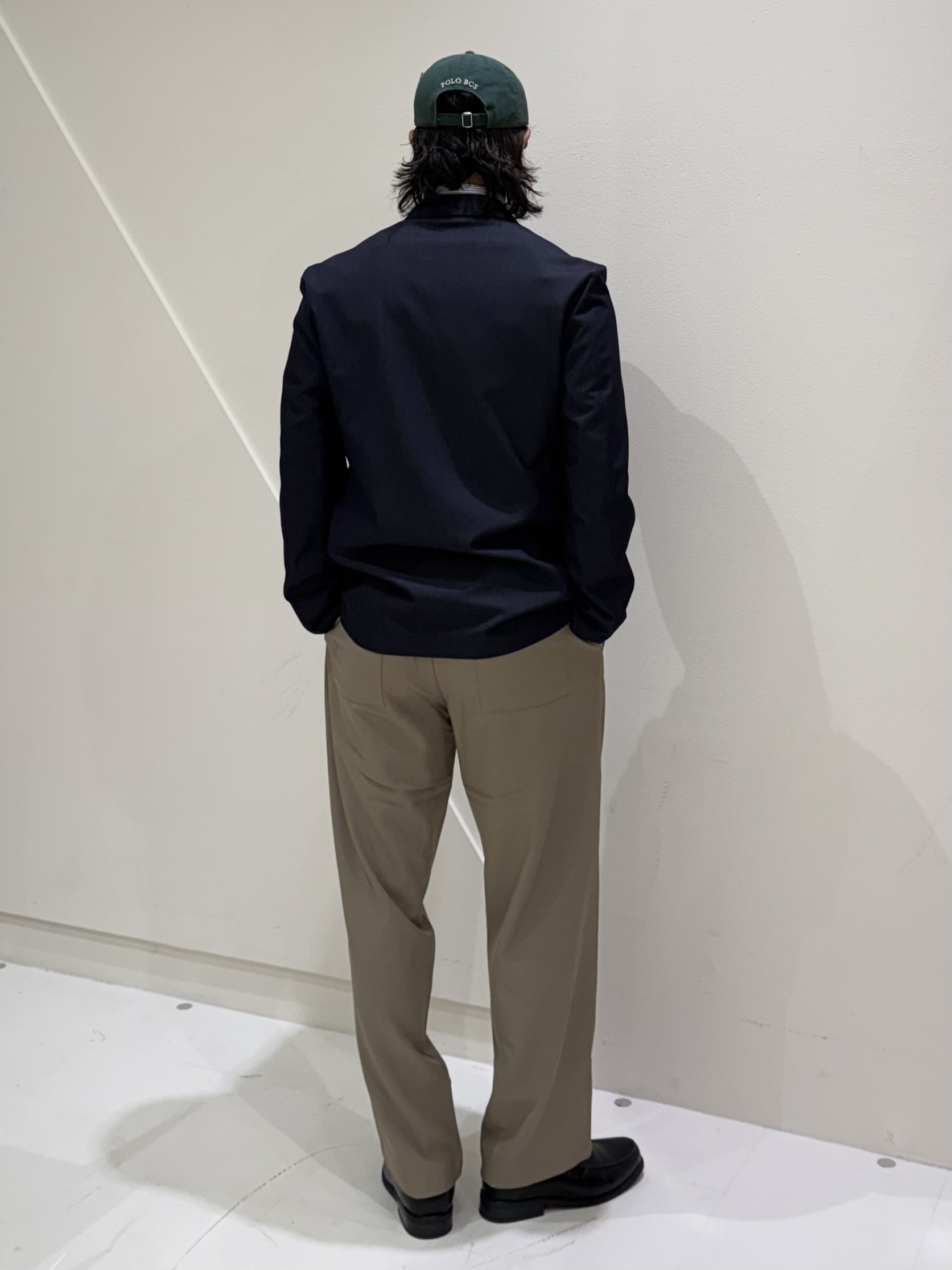 はちゃさんの「THE SHOP TK｜【ストレッチ／洗濯機OK／セットアップ可】デニムライク ジャケット」を使ったコーディネート