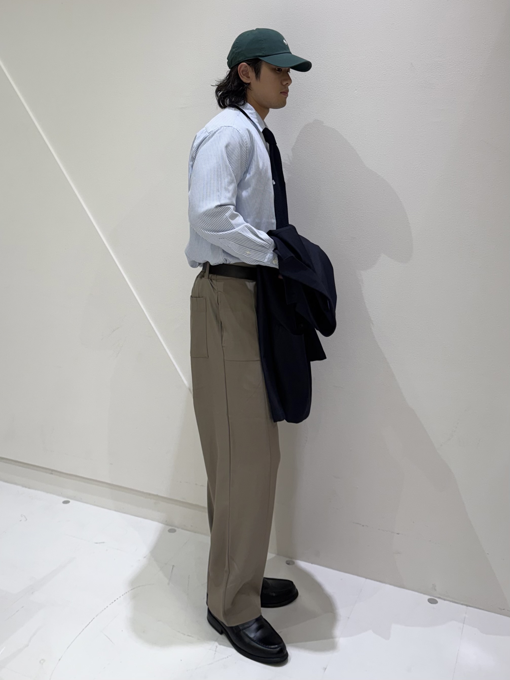はちゃさんの「THE SHOP TK｜【ストレッチ／洗濯機OK／セットアップ可】デニムライク ジャケット」を使ったコーディネート