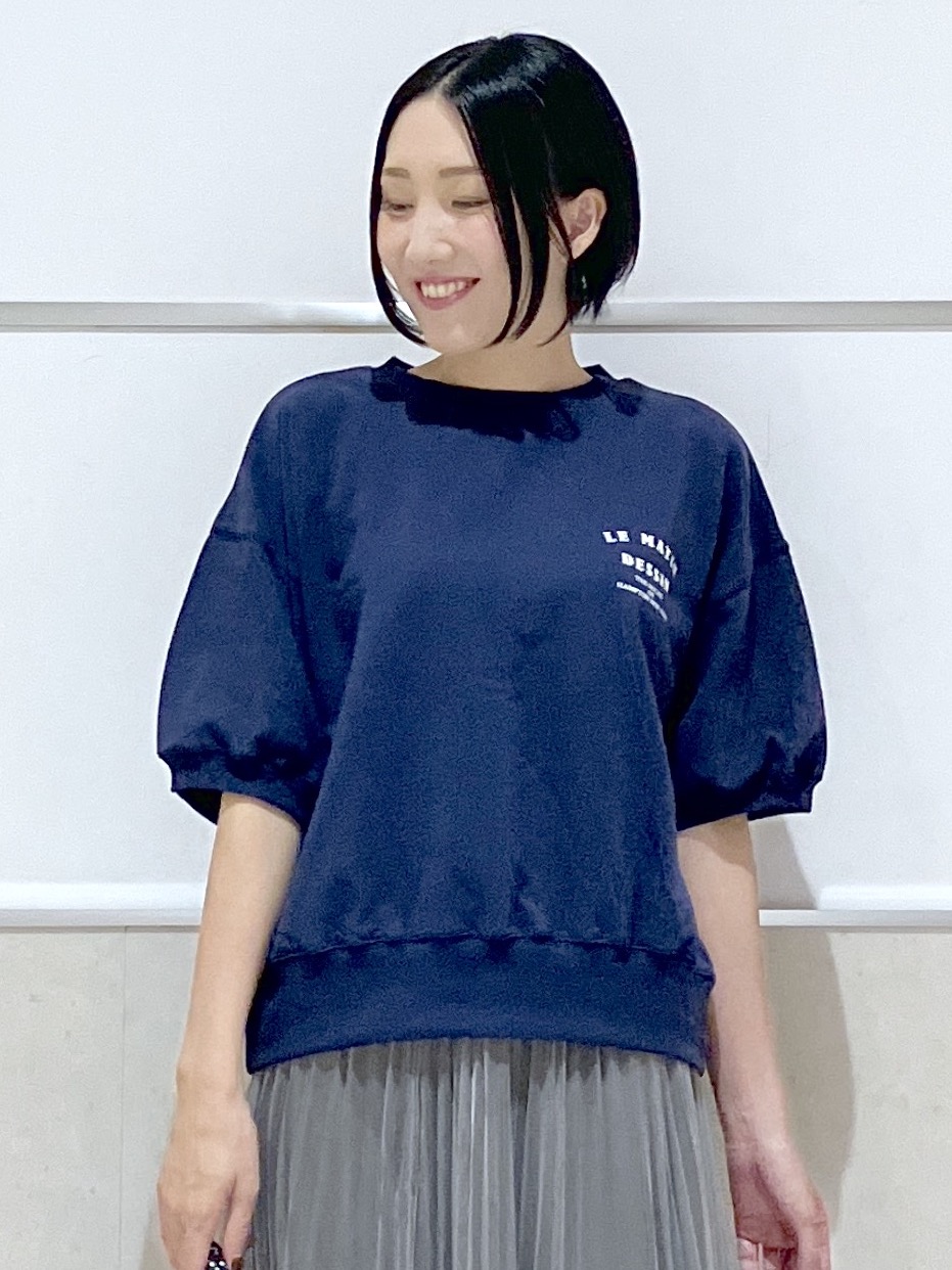 eriko さんの「Dessin｜ハーフスリーブロゴプルオーバー」を使ったコーディネート