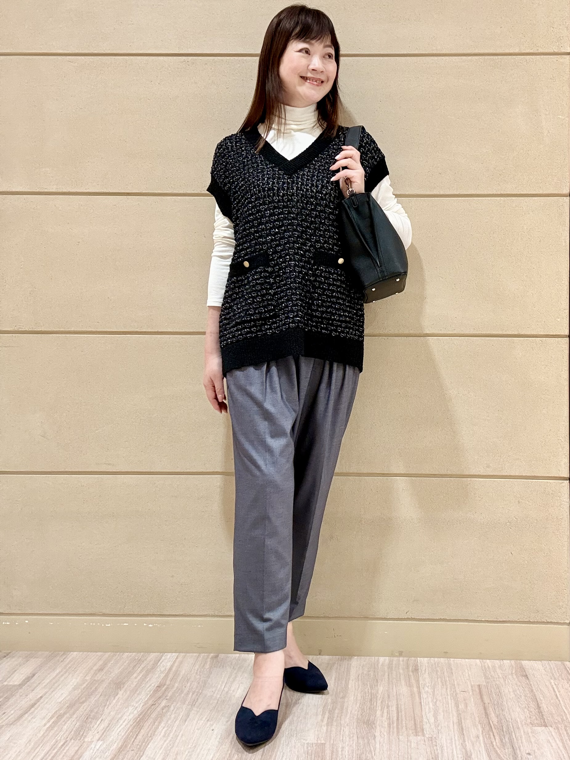 Marさんの「Reflect｜【インナーに◎】タートルネックプルオーバー」を使ったコーディネート