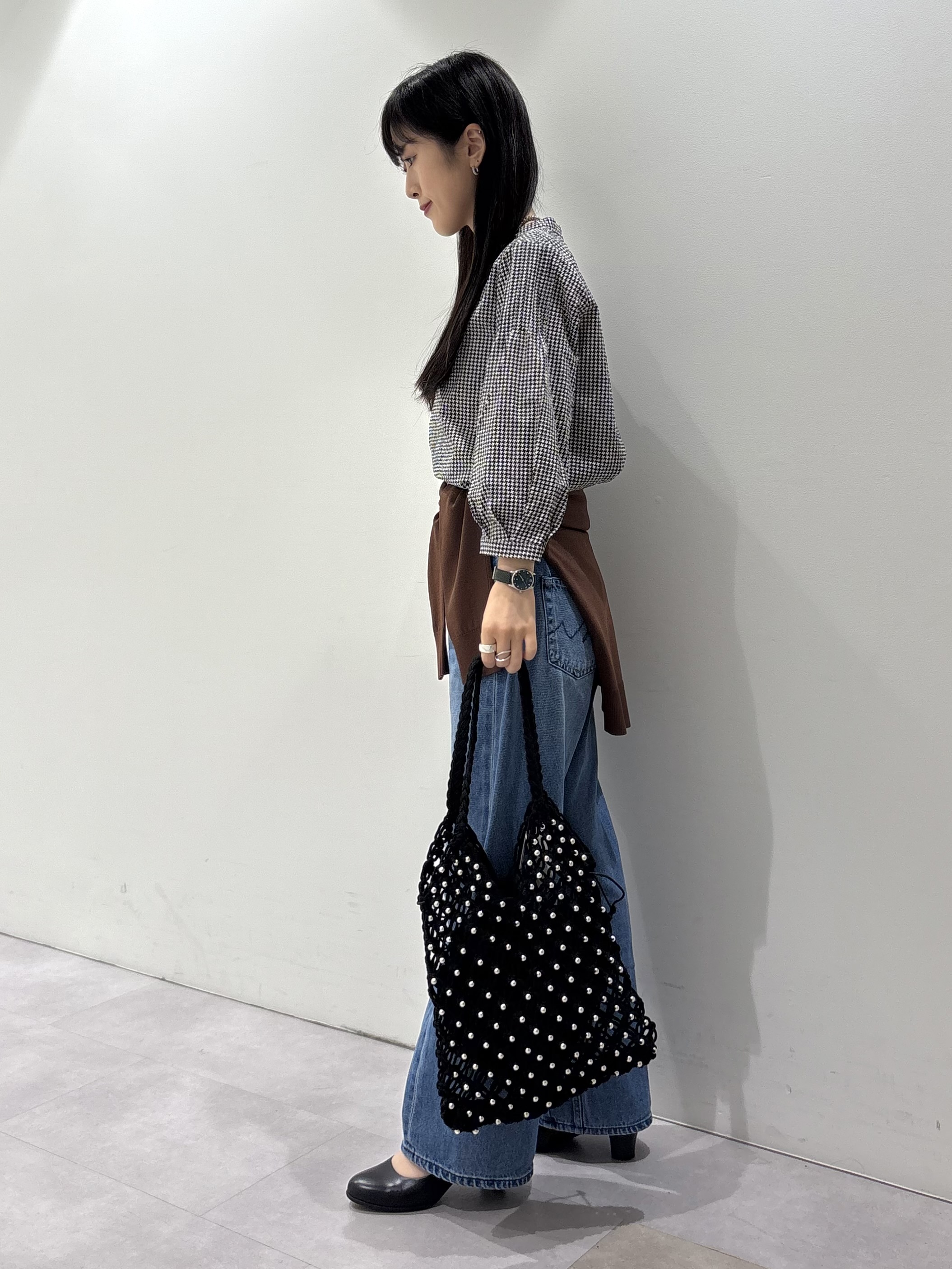 KEIKOさんの「INDIVI｜【初秋にピッタリ！／洗える】凹凸素材ミニスタンドトップス」を使ったコーディネート