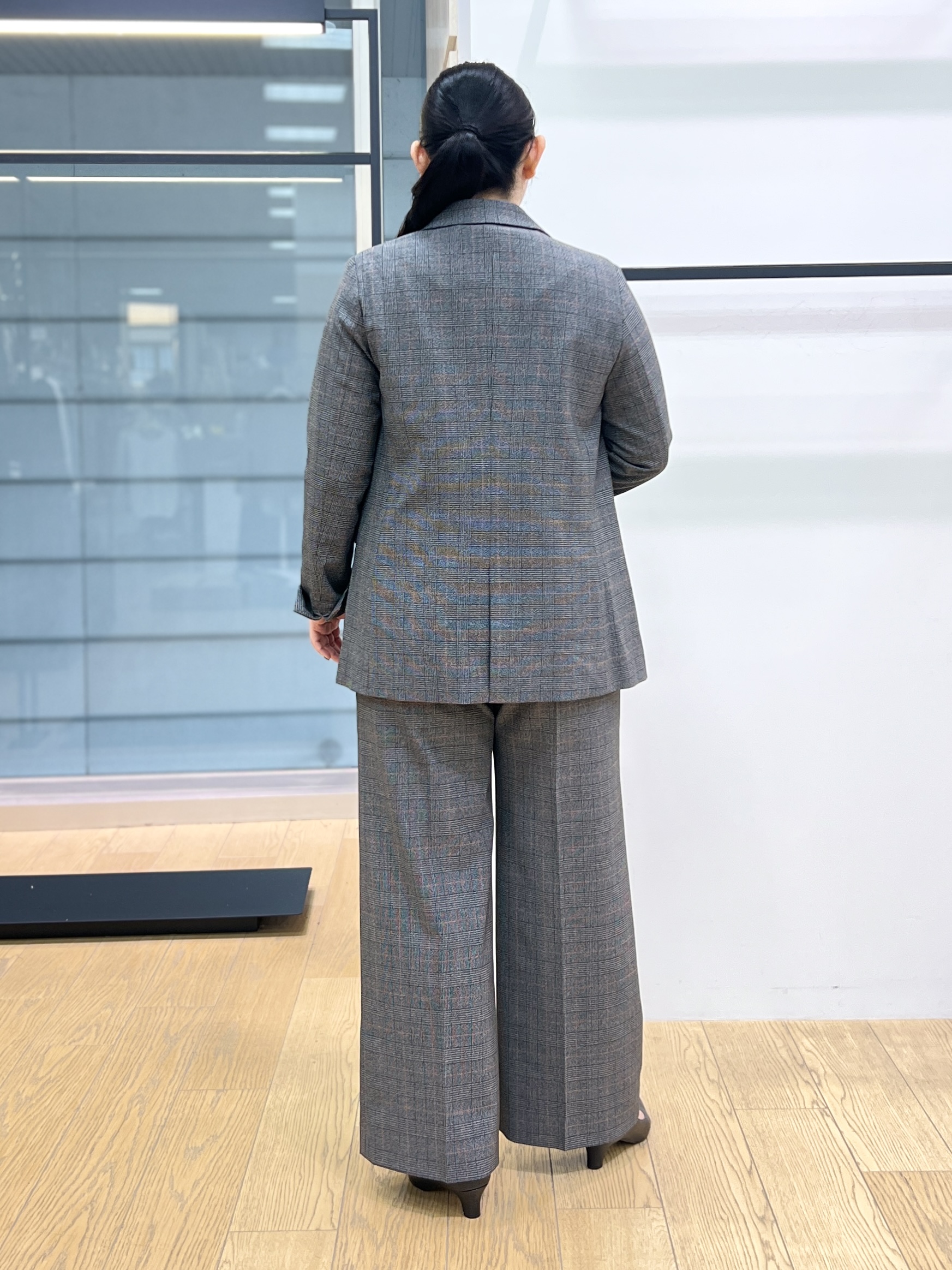 shimaさんの「INDIVI｜【洗濯機OK／ストレッチ◎】秋はじめのダブルジャケット」を使ったコーディネート