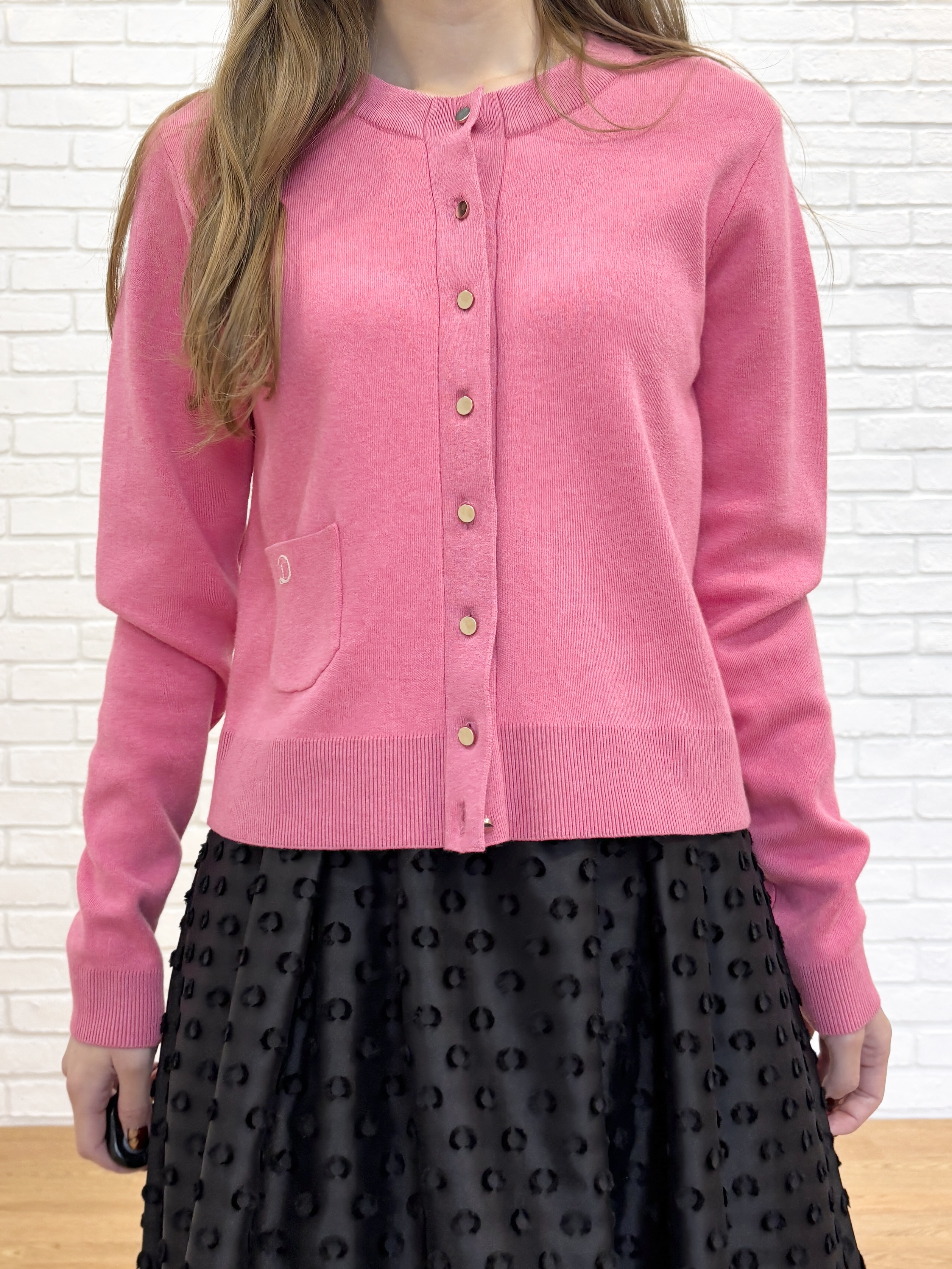 清水夏姫さんの「DRESSTERIOR｜【5色展開/ウォッシャブル】コットンカシミヤカーディガン」を使ったコーディネート