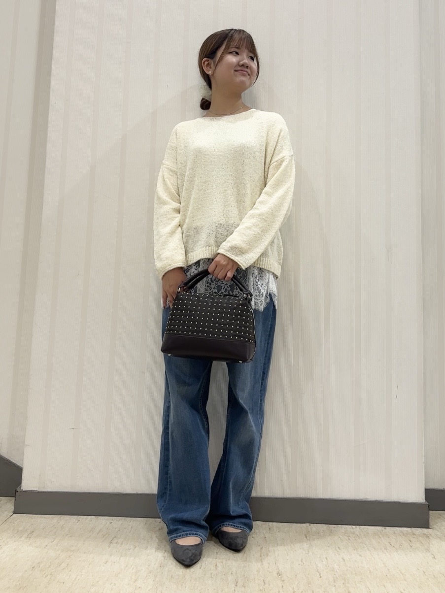ちひさんの「INDIVI｜【洗える／程よいシアー感】凹凸素材ニット」を使ったコーディネート
