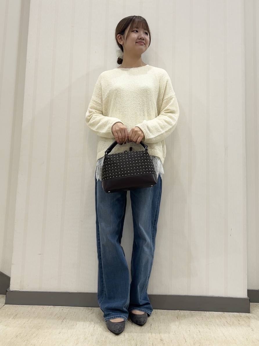 ちひさんの「INDIVI｜【洗える／程よいシアー感】凹凸素材ニット」を使ったコーディネート