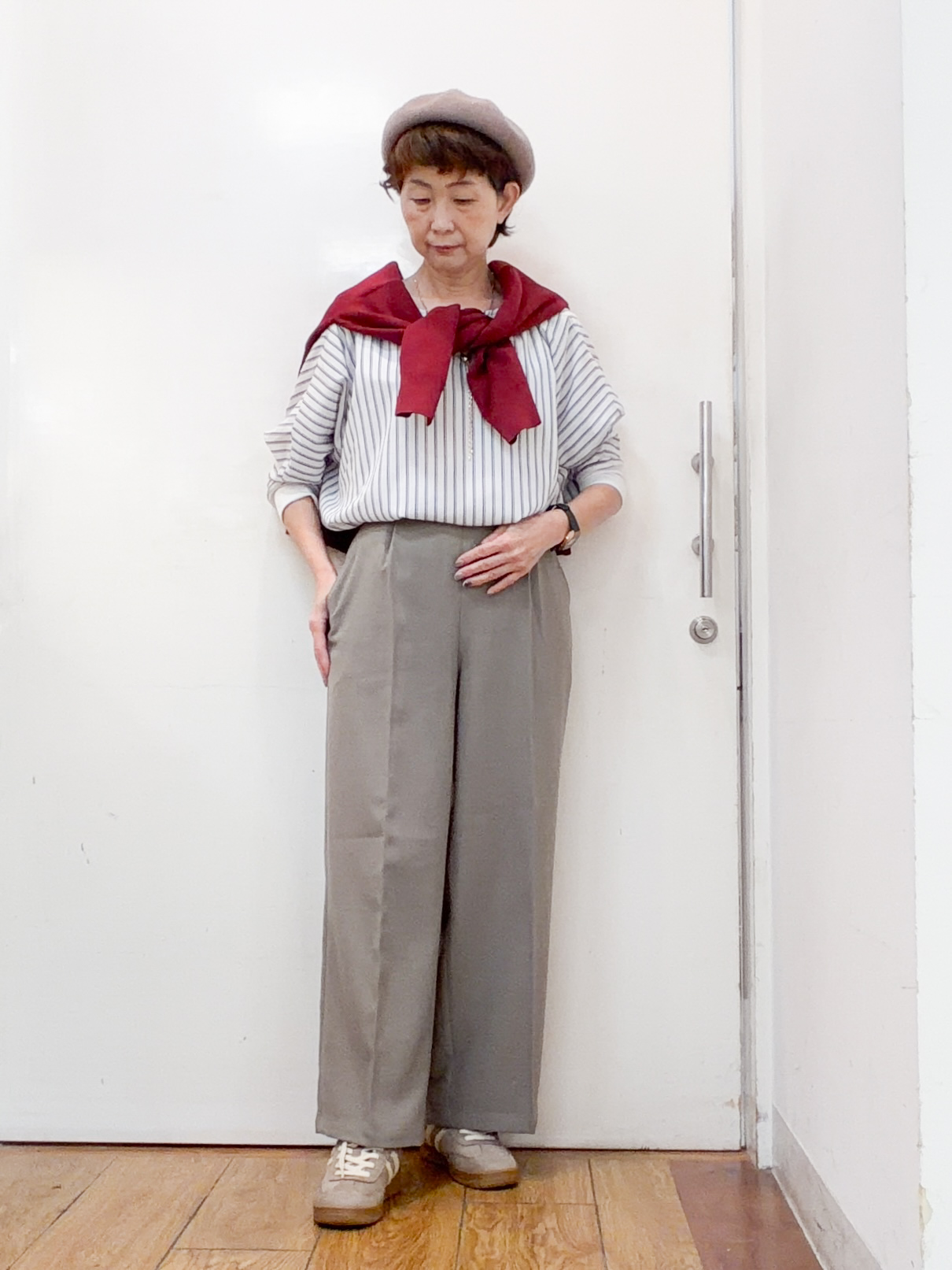 みぃさんの「SHOO･LA･RUE｜【セットアップ可/洗濯機可】軽やかに羽織れる スポンディッシュ ニットカーディガン」を使ったコーディネート