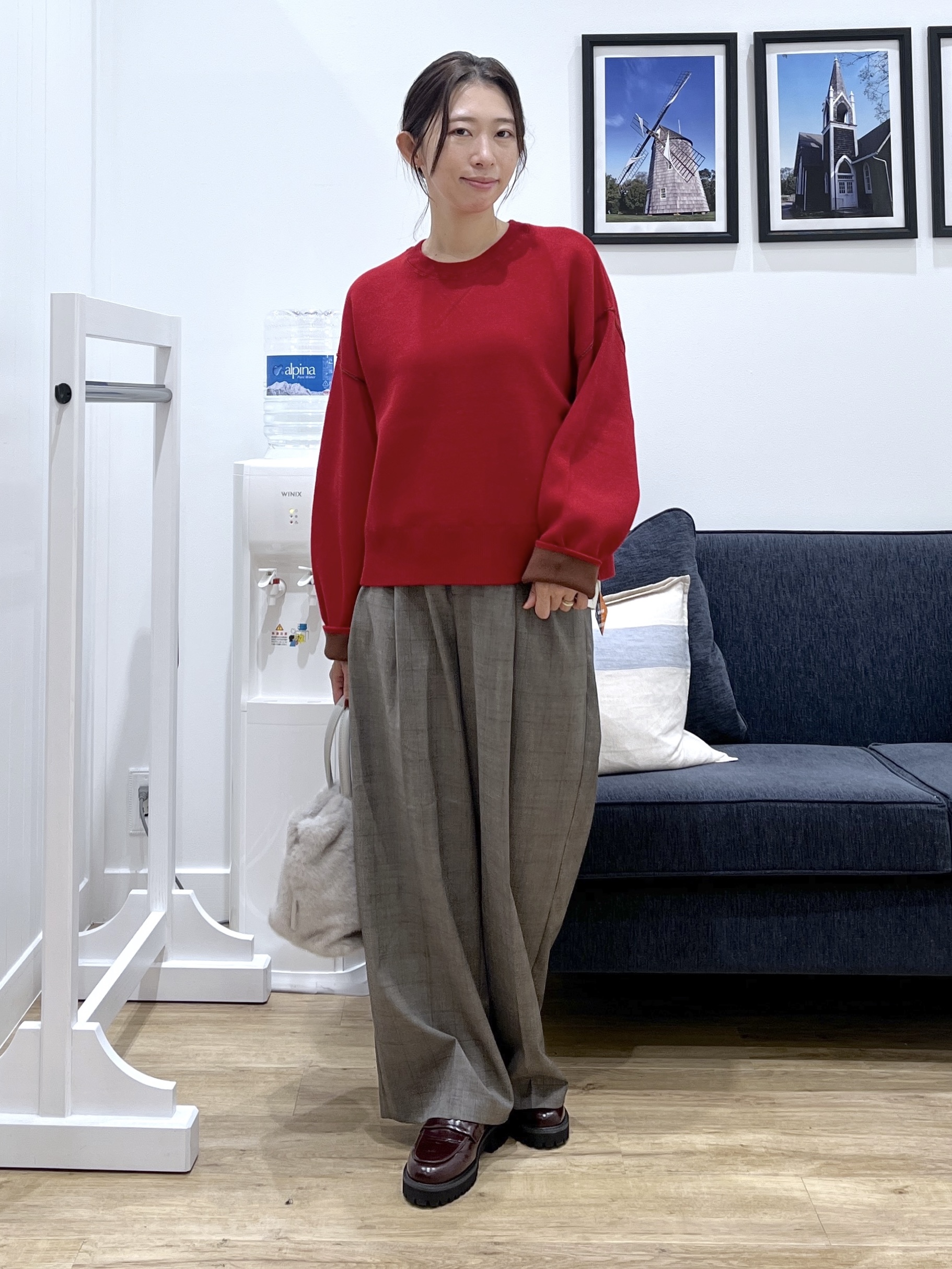canaさんの「Dessin｜ウーステッドライクチェックパンツ」を使ったコーディネート