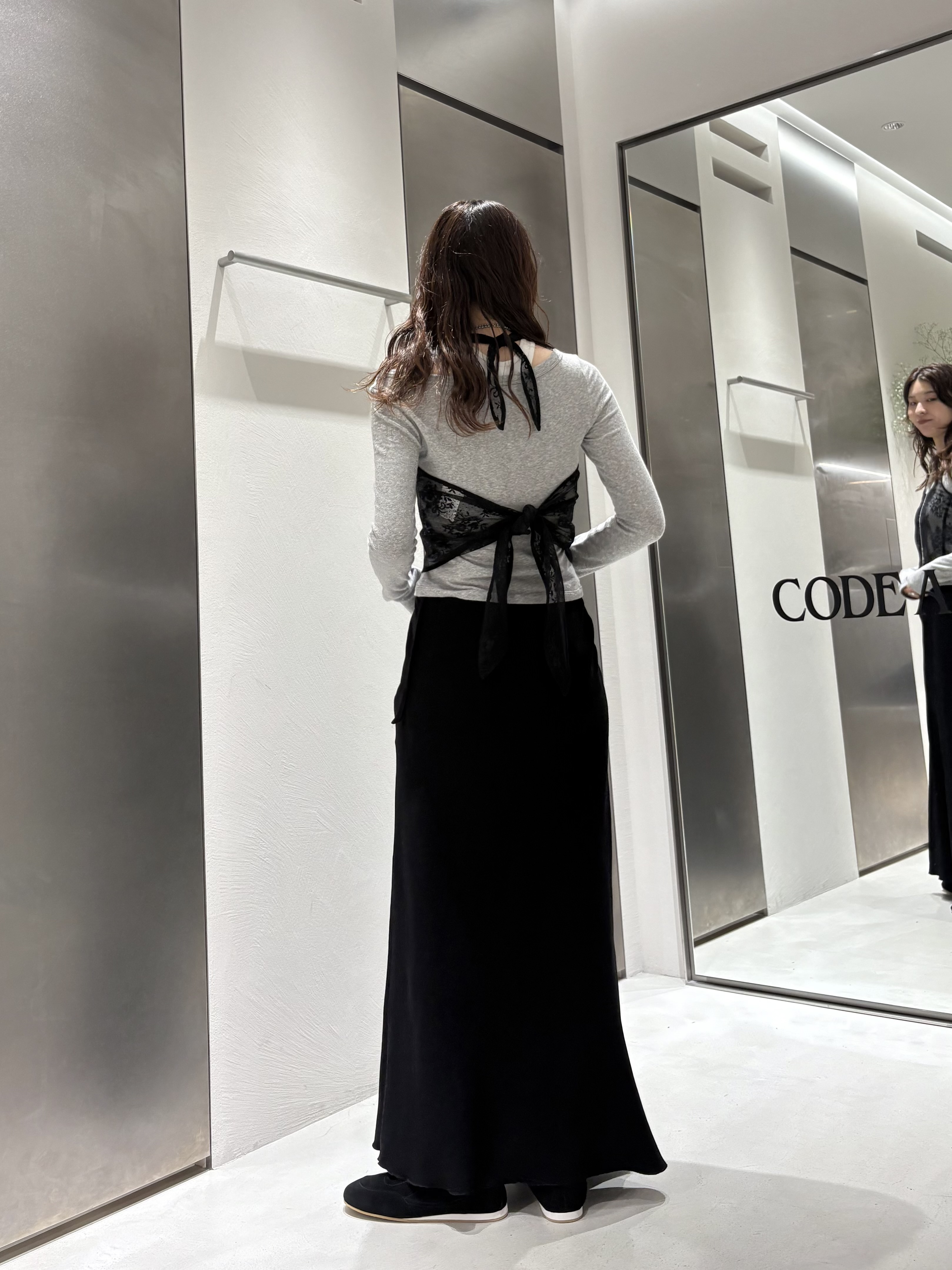 iwamiさんの「CODE A｜【ReRe】easy－fit long skirt」を使ったコーディネート