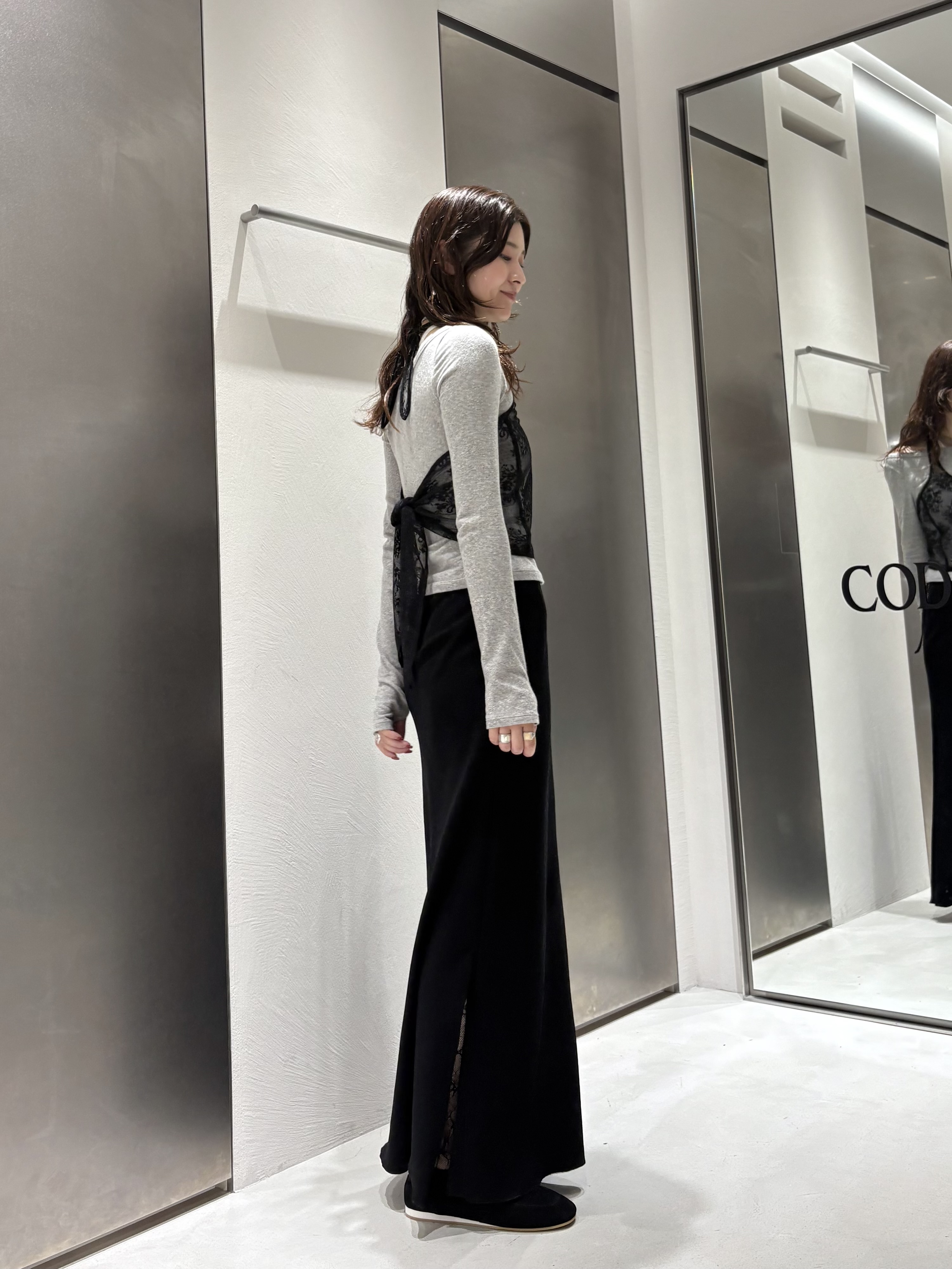 iwamiさんの「CODE A｜【ReRe】easy－fit long skirt」を使ったコーディネート