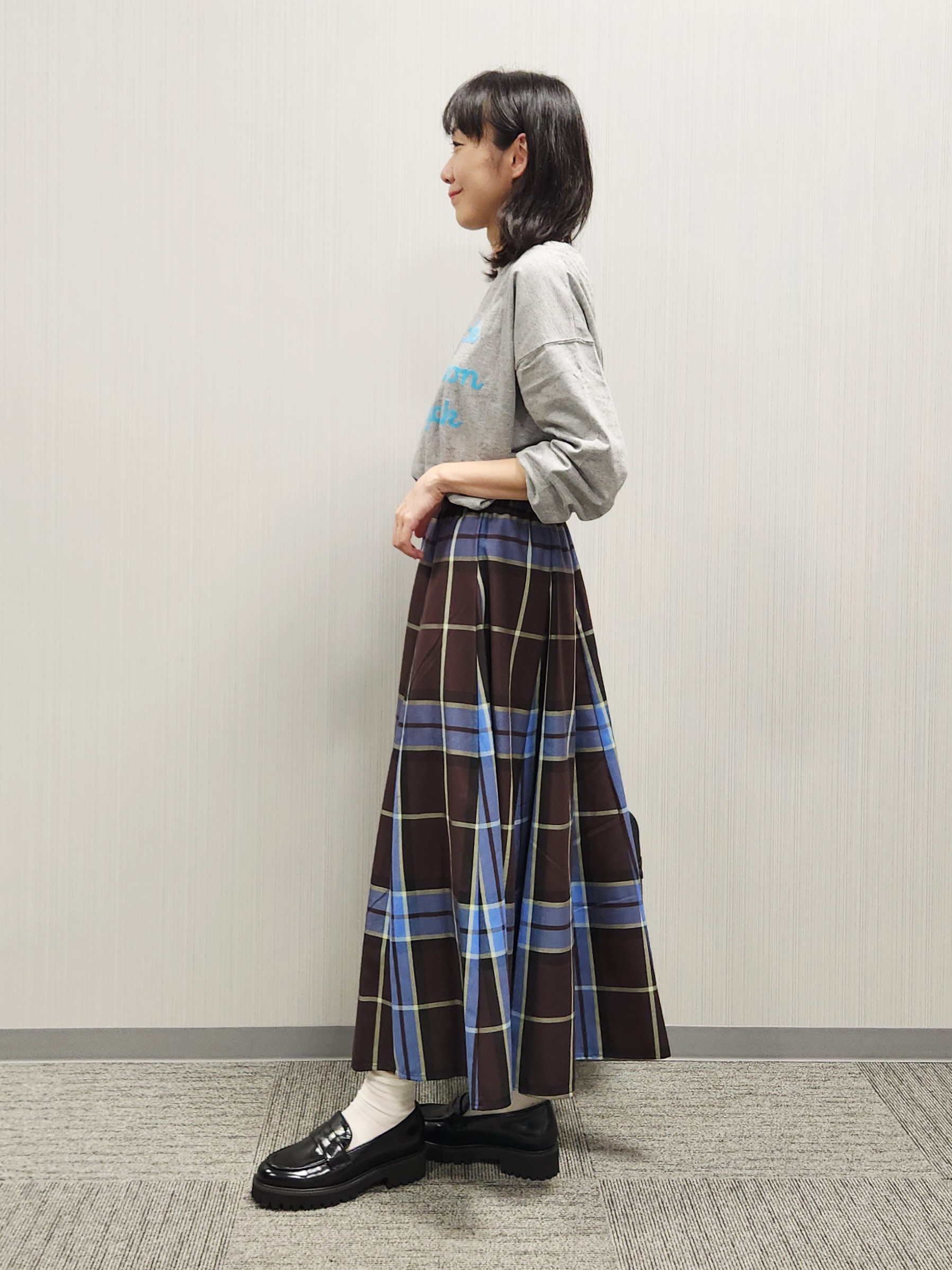 naraさんの「Dessin｜【洗える】オーガニックコットン ロングスリーブTシャツ」を使ったコーディネート