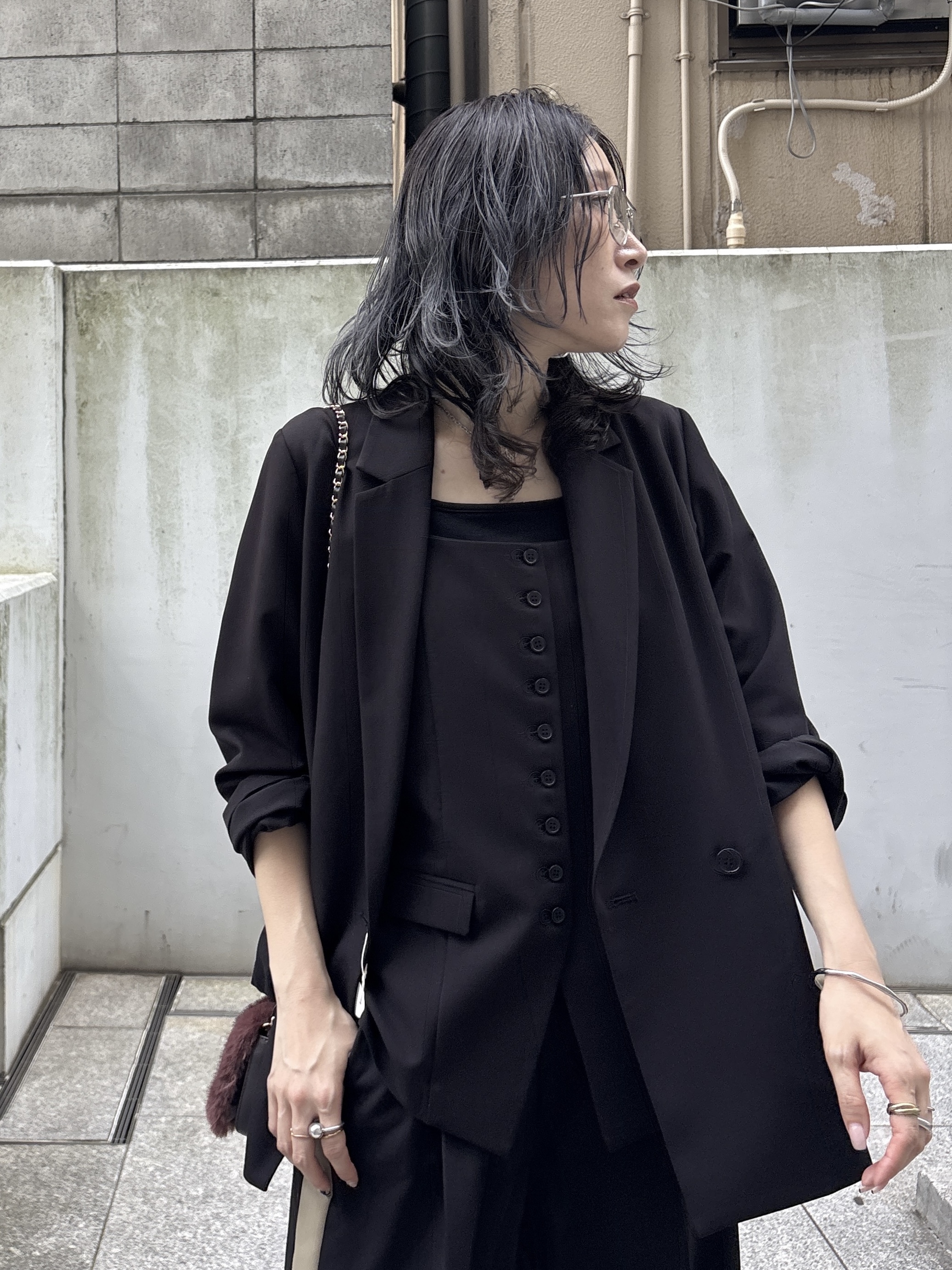 kotakiさんの「INDIVI｜Comfy Set Up｜ダブルブレストイージージャケット【セットアップ対応／通勤／カセット服】」を使ったコーディネート